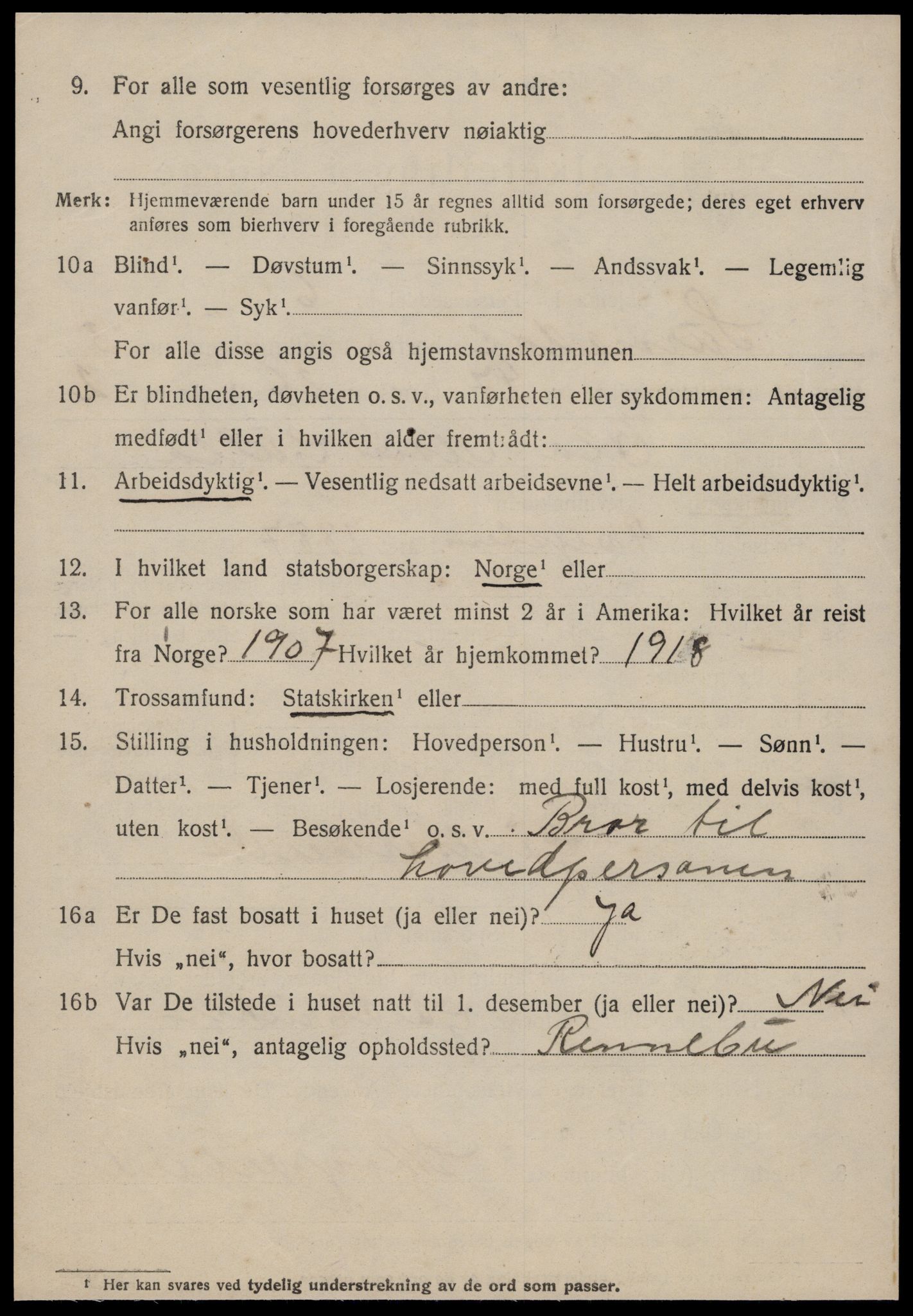 SAT, 1920 census for Surnadal, 1920, p. 3100