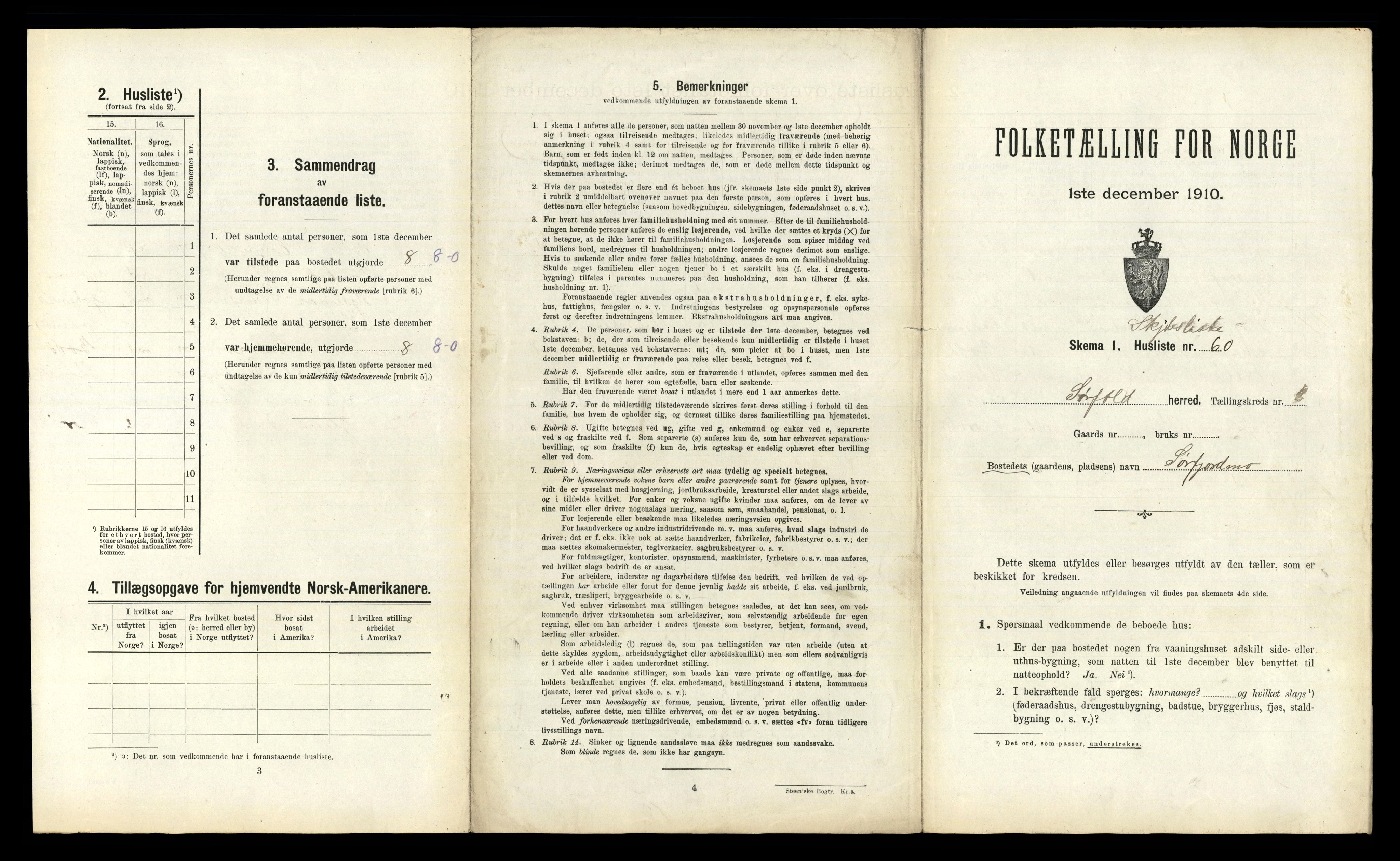 RA, 1910 census for Sørfold, 1910, p. 278