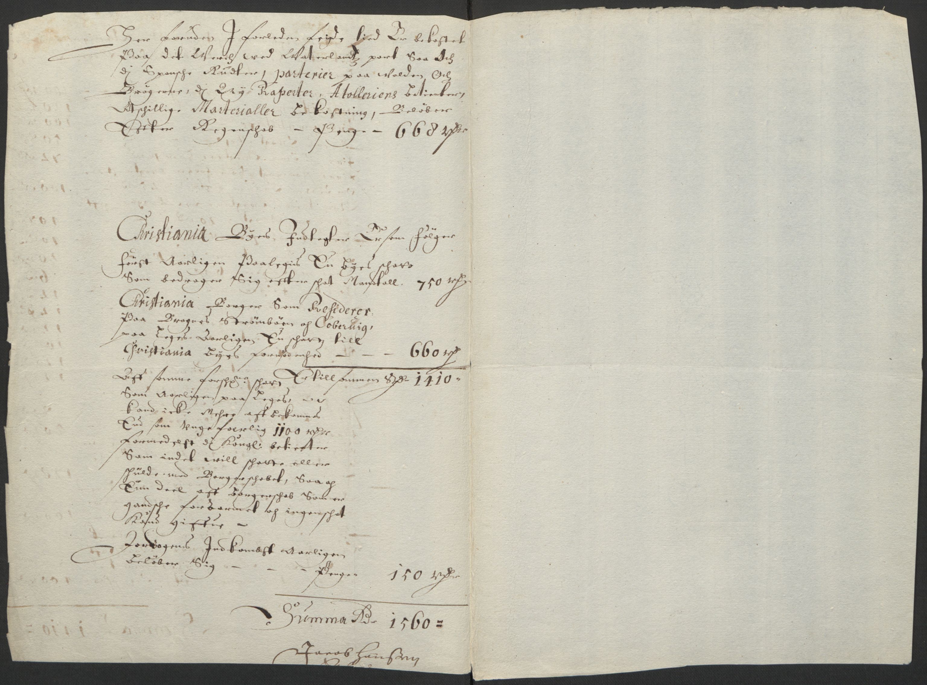 Rentekammeret inntil 1814, Realistisk ordnet avdeling, AV/RA-EA-4070/L/L0007/0007: Kristiania lagdømme: / Utgifter for Kristiania by. Børnepenger i Kristiania, 1661