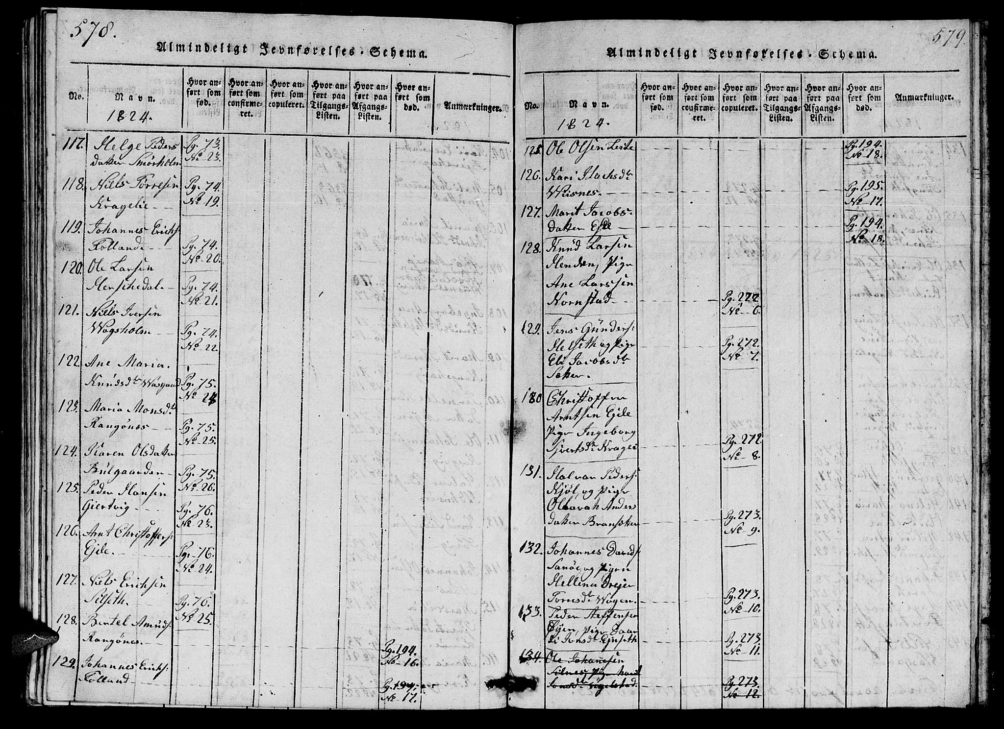 Ministerialprotokoller, klokkerbøker og fødselsregistre - Møre og Romsdal, SAT/A-1454/570/L0831: Parish register (official) no. 570A05, 1819-1829, p. 578-579