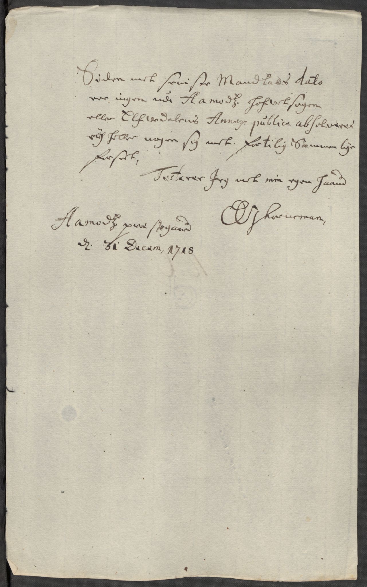 Rentekammeret inntil 1814, Reviderte regnskaper, Fogderegnskap, AV/RA-EA-4092/R13/L0857: Fogderegnskap Solør, Odal og Østerdal, 1718, p. 183