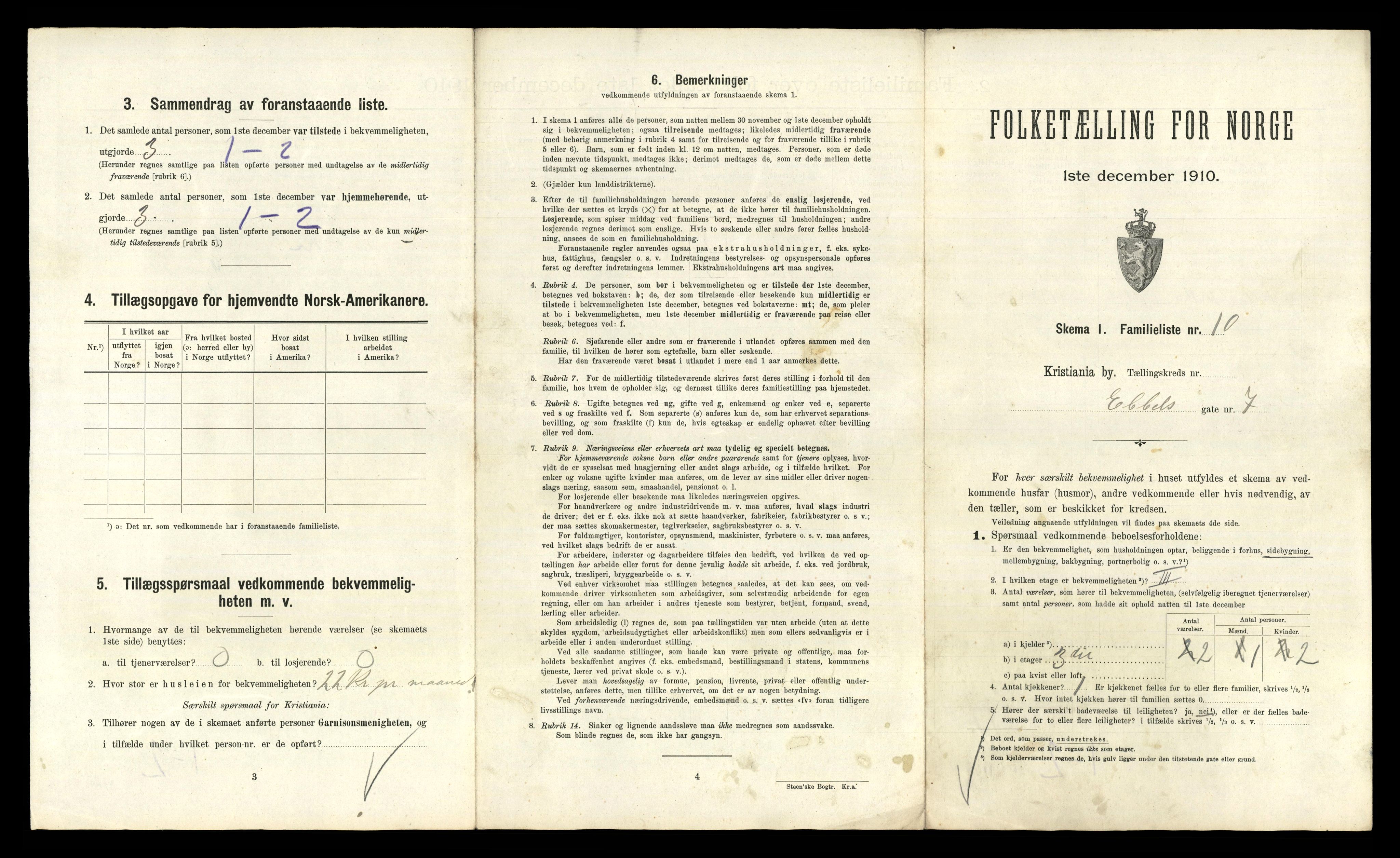 RA, 1910 census for Kristiania, 1910, p. 18455