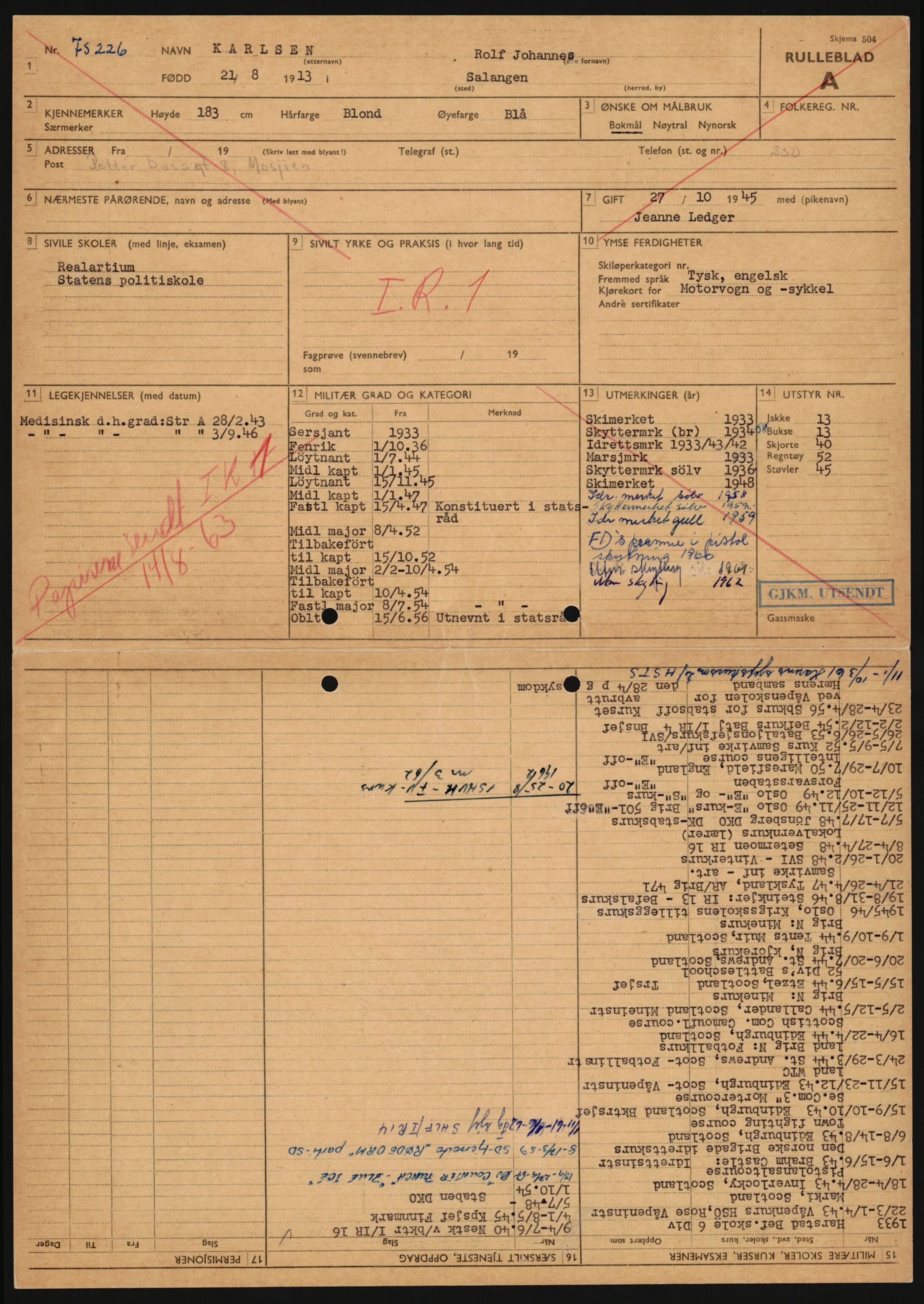 Forsvaret, Sør-Hålogaland landforsvar, AV/RA-RAFA-2552/P/Pa/L0302: Personellmapper for slettet personell, yrkesbefal og vernepliktig befal, født 1913-1916, 1932-1976, p. 89