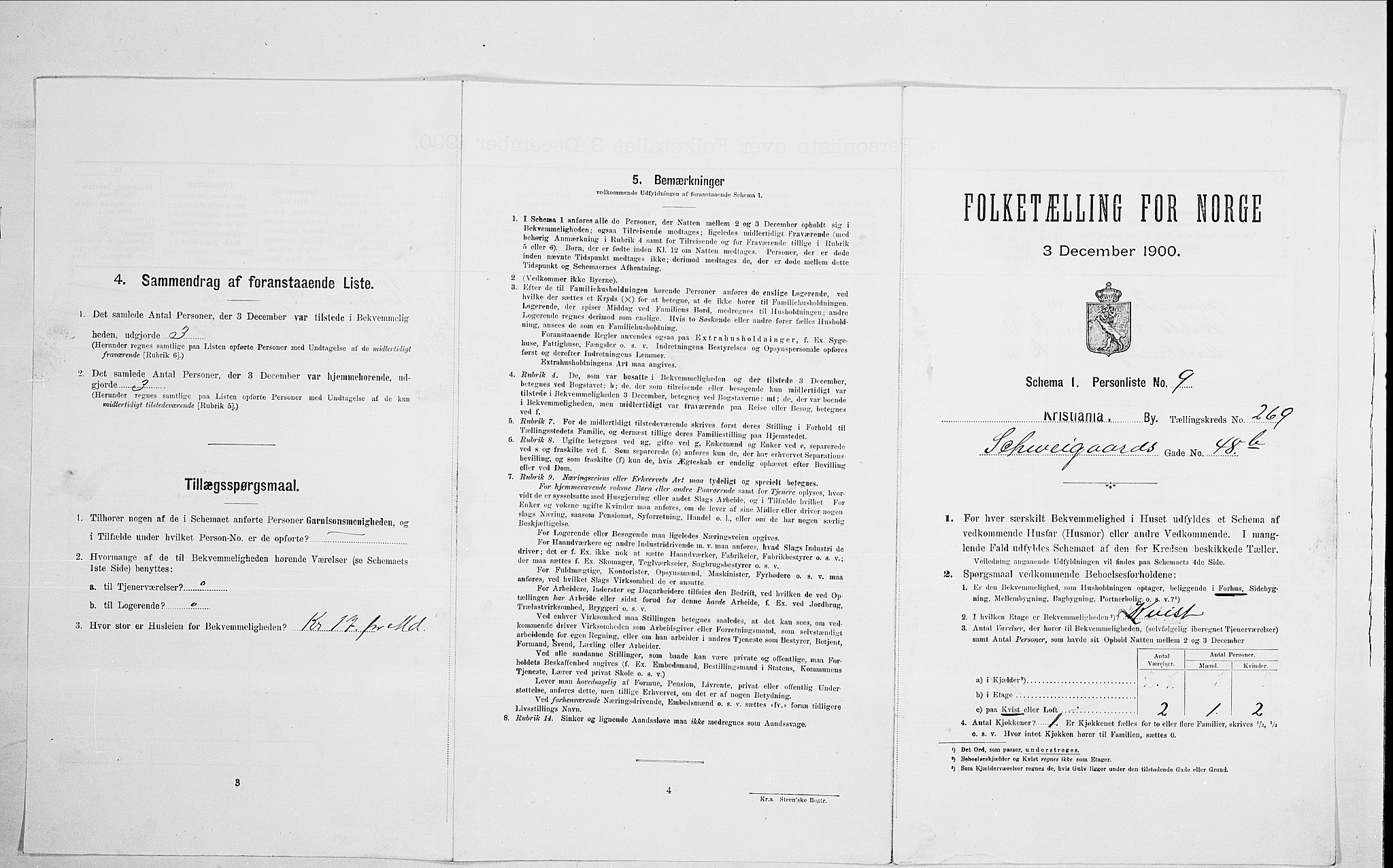 SAO, 1900 census for Kristiania, 1900, p. 80926