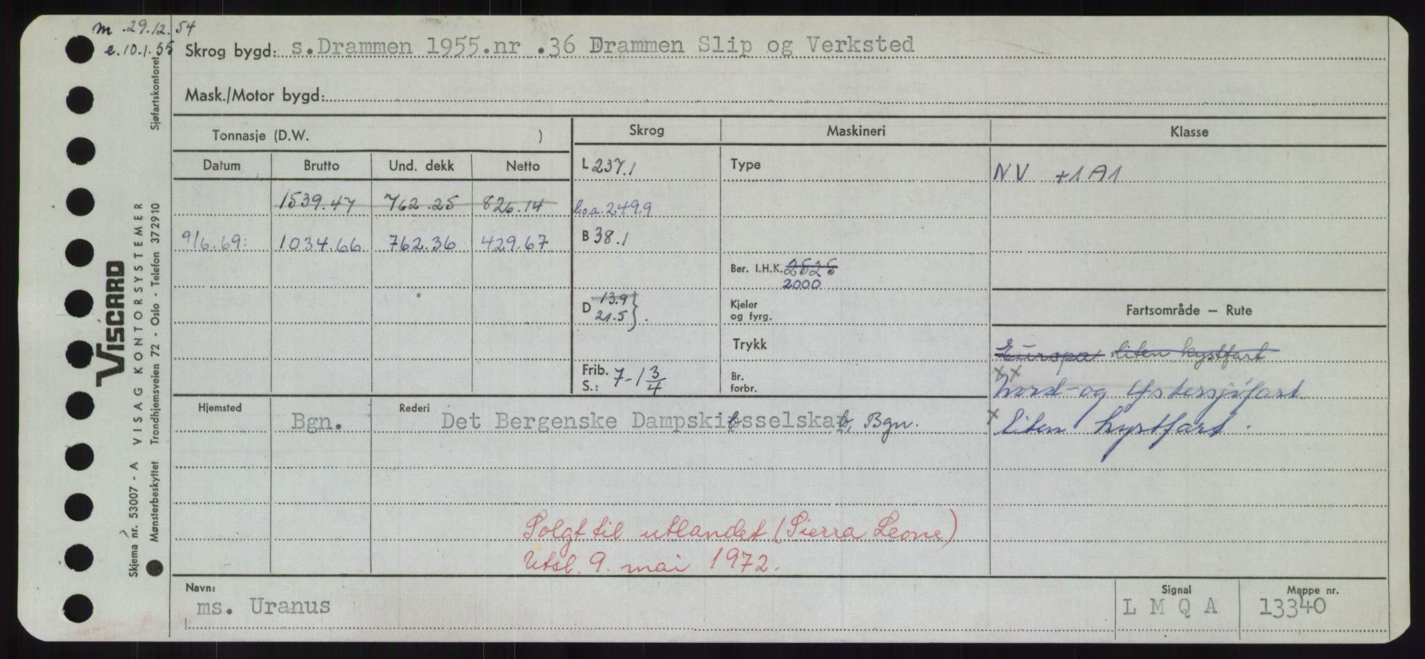 Sjøfartsdirektoratet med forløpere, Skipsmålingen, RA/S-1627/H/Hd/L0040: Fartøy, U-Ve, p. 119