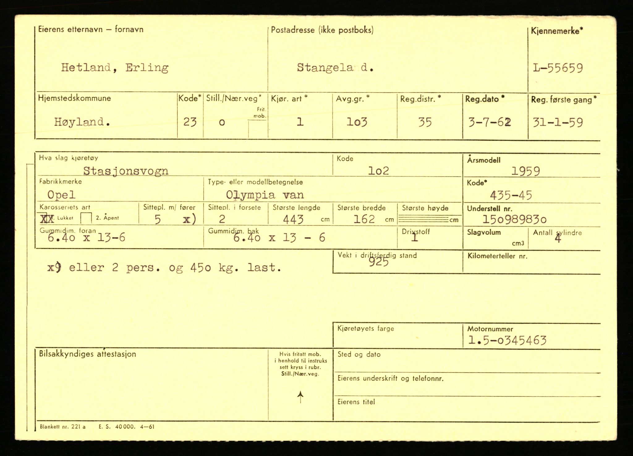 Stavanger trafikkstasjon, AV/SAST-A-101942/0/F/L0054: L-54200 - L-55699, 1930-1971, p. 2739