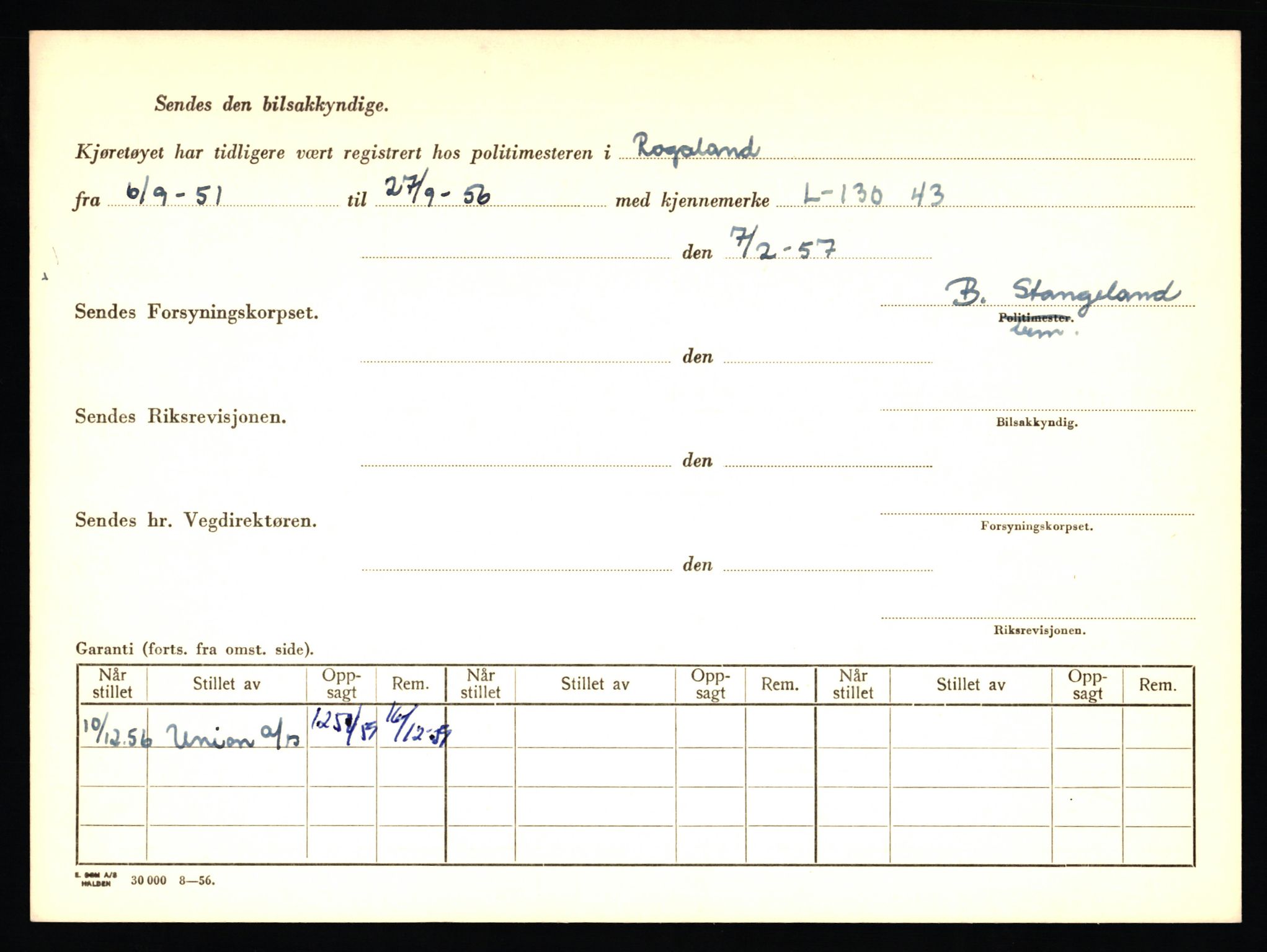 Stavanger trafikkstasjon, AV/SAST-A-101942/0/F/L0009: L-3000 - L-3349, 1930-1971, p. 28