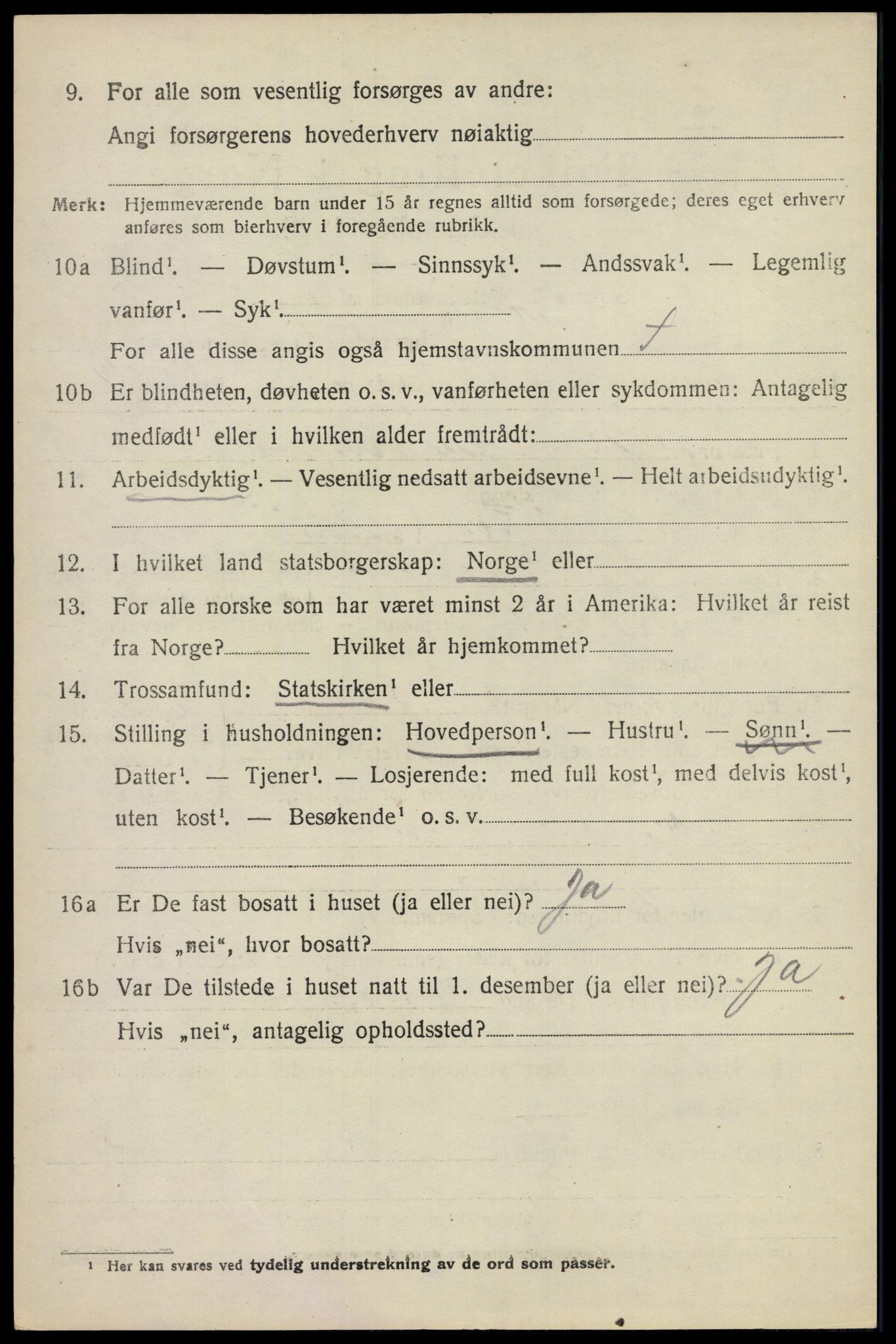 SAO, 1920 census for Fet, 1920, p. 2689