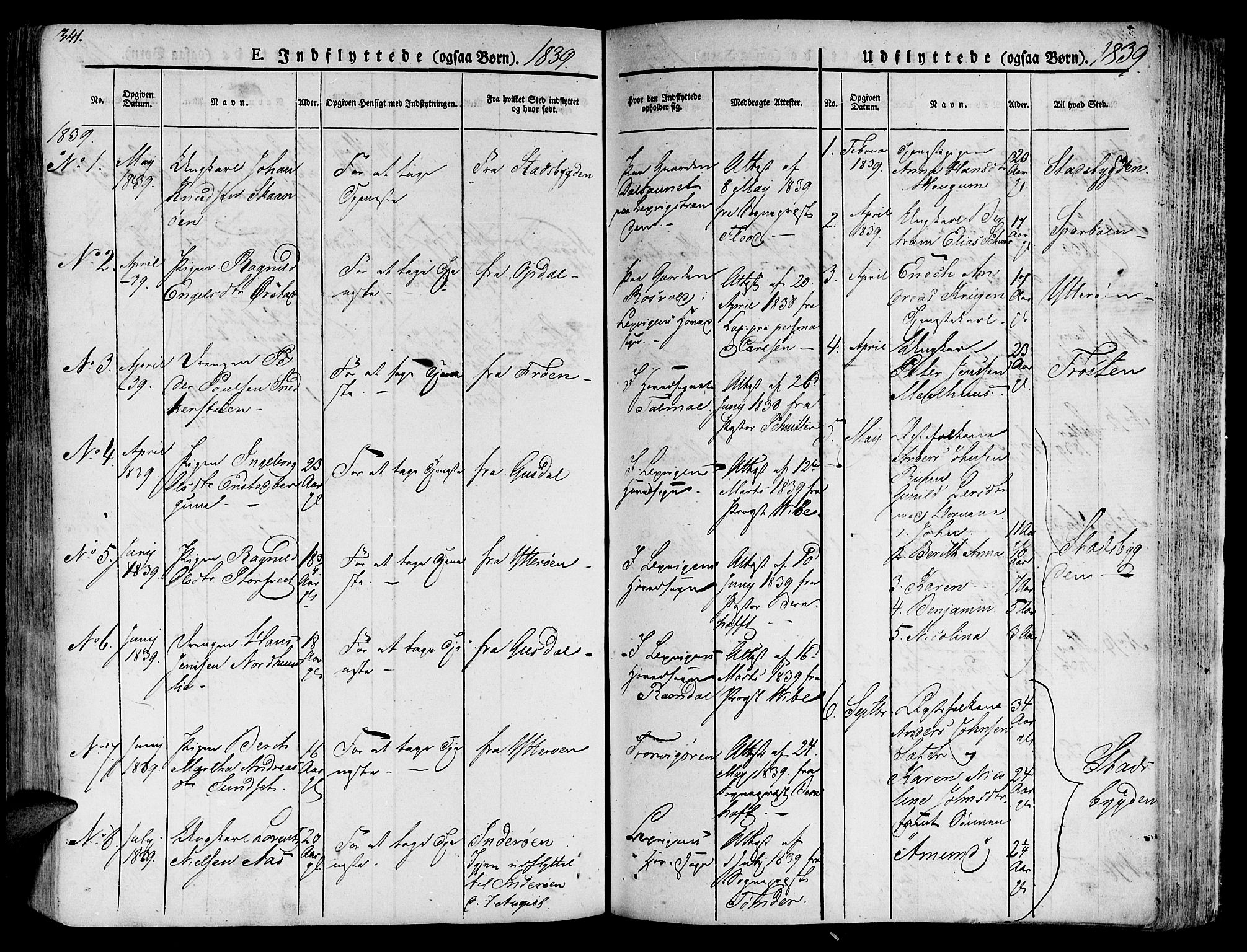 Ministerialprotokoller, klokkerbøker og fødselsregistre - Nord-Trøndelag, SAT/A-1458/701/L0006: Parish register (official) no. 701A06, 1825-1841, p. 341
