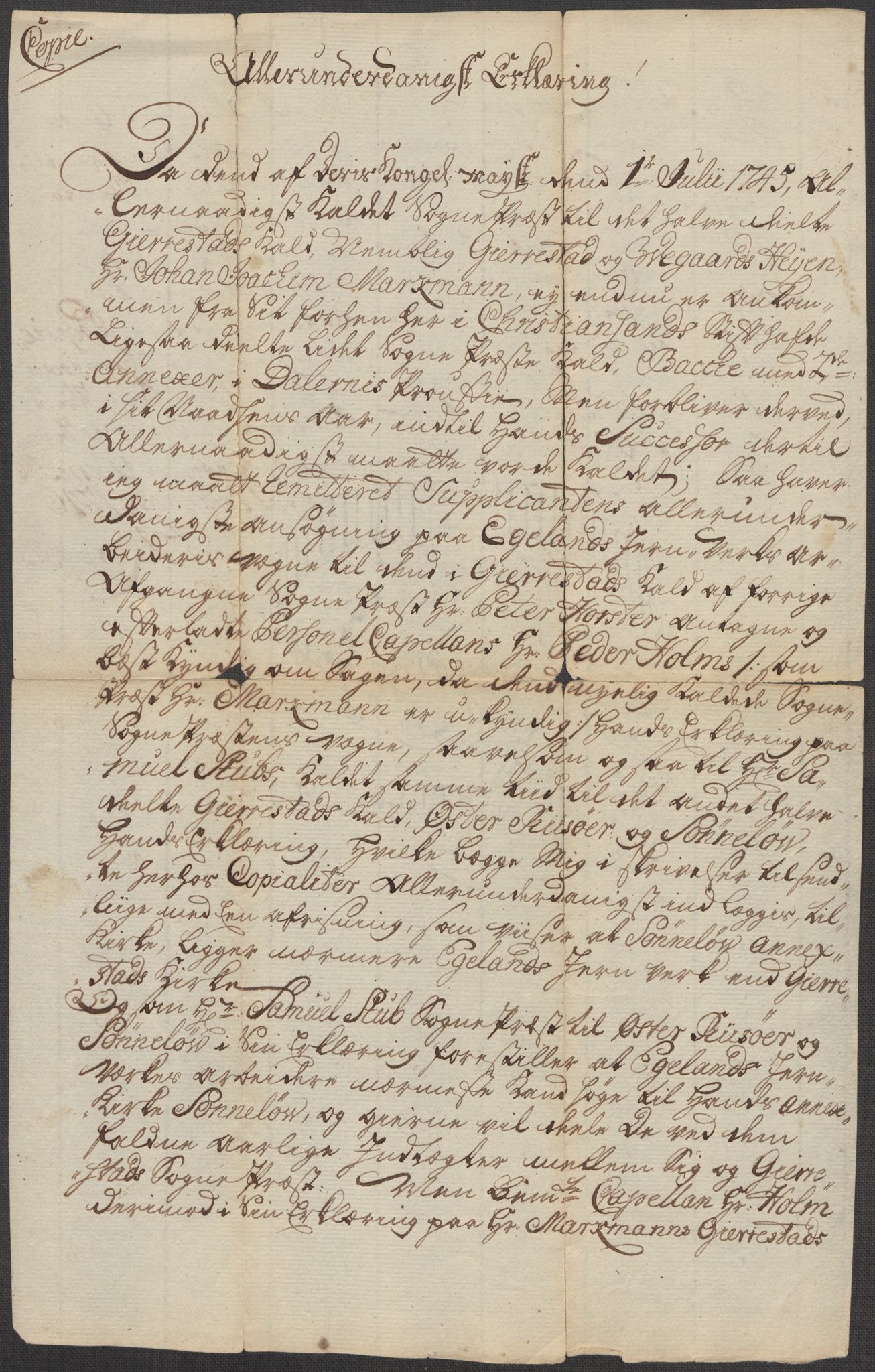 Riksarkivets diplomsamling, AV/RA-EA-5965/F15/L0030: Prestearkiv - Aust-Agder, 1641-1812, p. 202