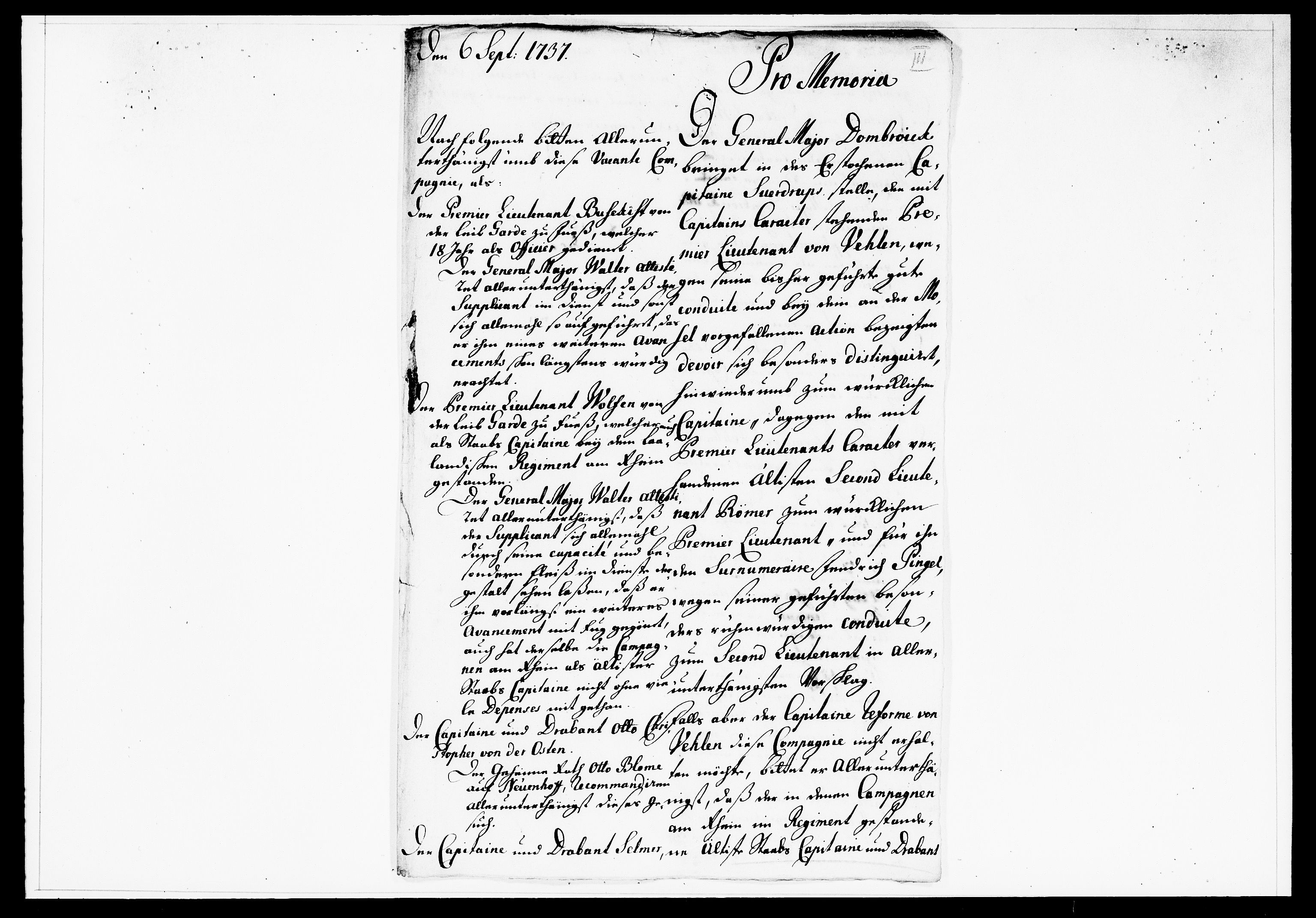 Krigskollegiet, Krigskancelliet, DRA/A-0006/-/1138-1142: Refererede sager, 1737, p. 324