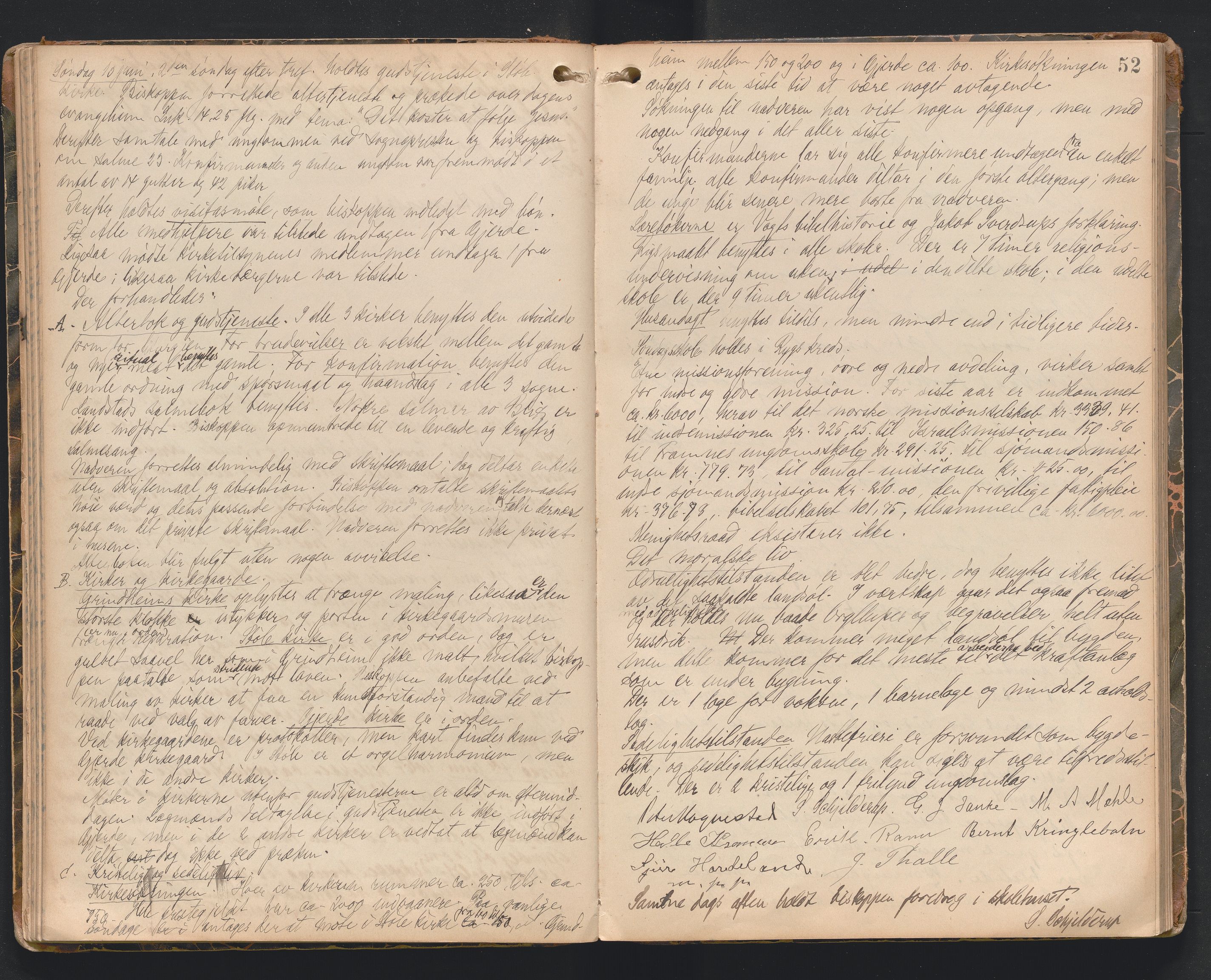 Søndre Sunnhordland prosti, AV/SAB-A-99913/F/L0002: Visitasprotokoll, 1895-1967, p. 51b-52a