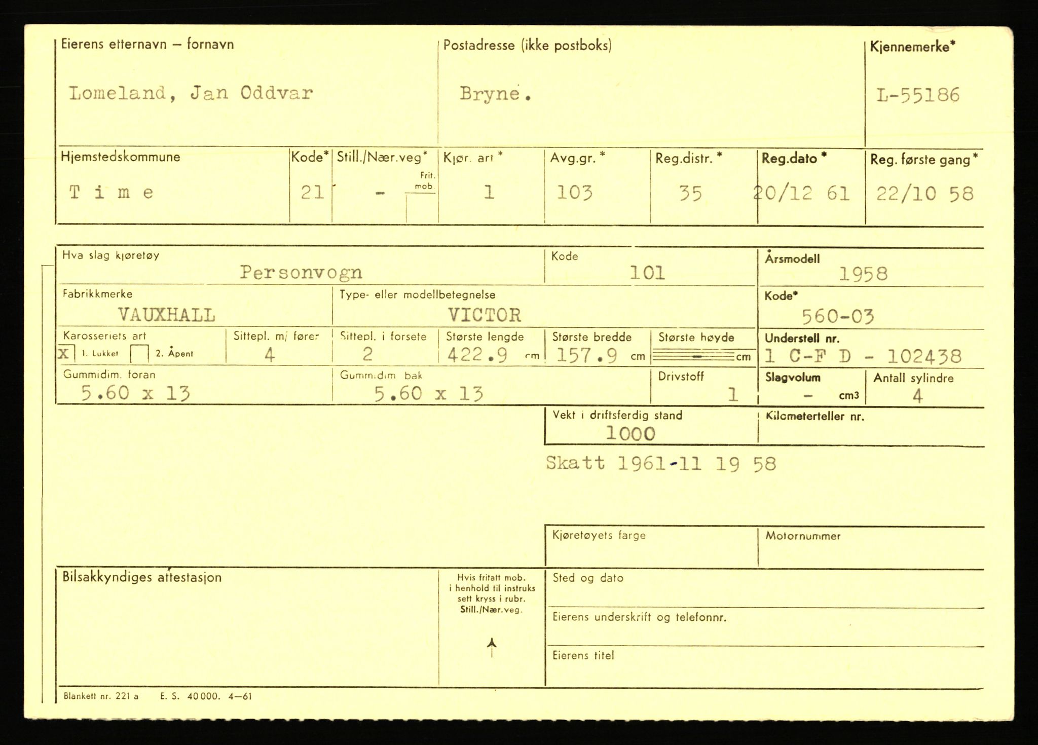 Stavanger trafikkstasjon, AV/SAST-A-101942/0/F/L0054: L-54200 - L-55699, 1930-1971, p. 2001