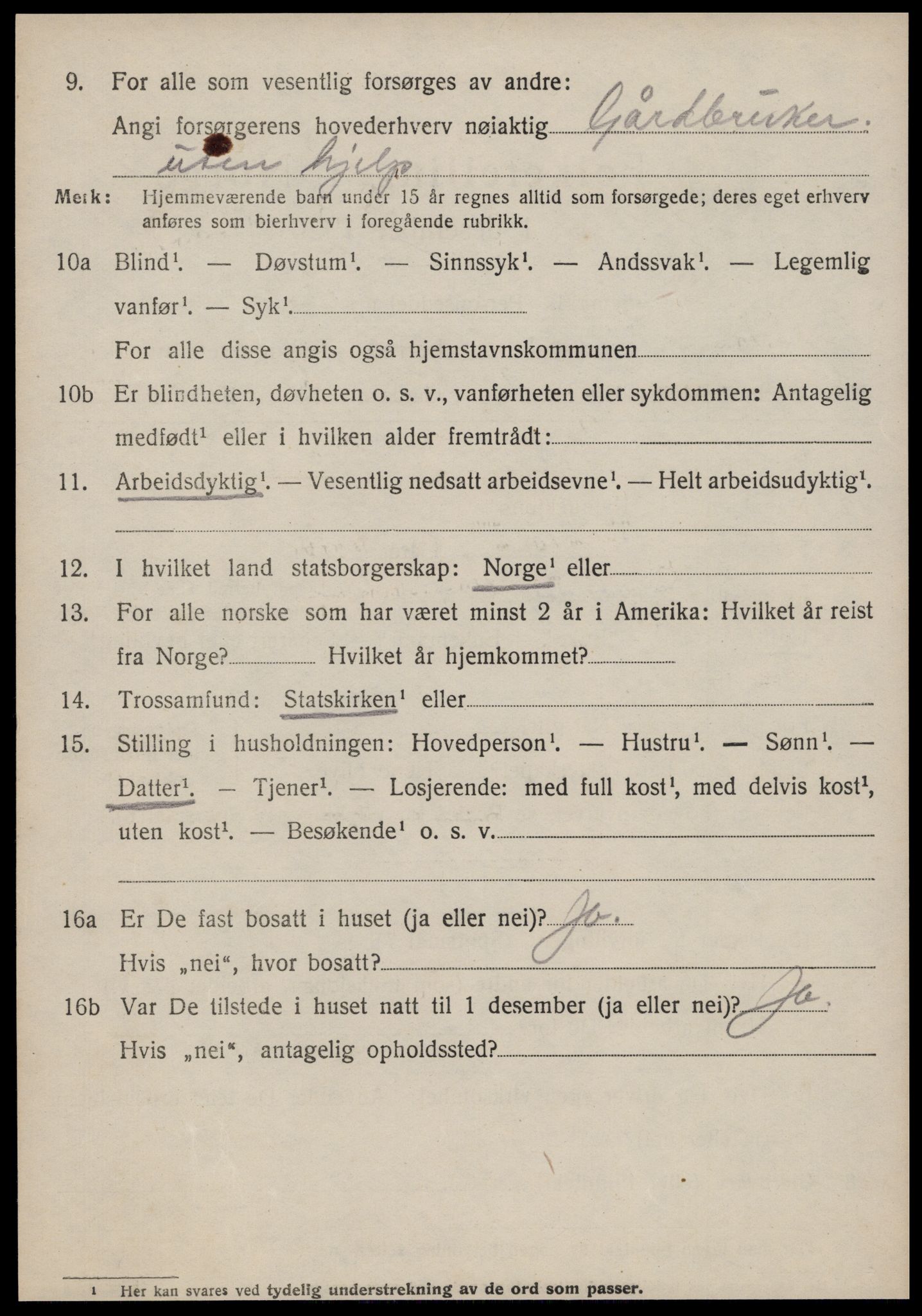 SAT, 1920 census for Vanylven, 1920, p. 662