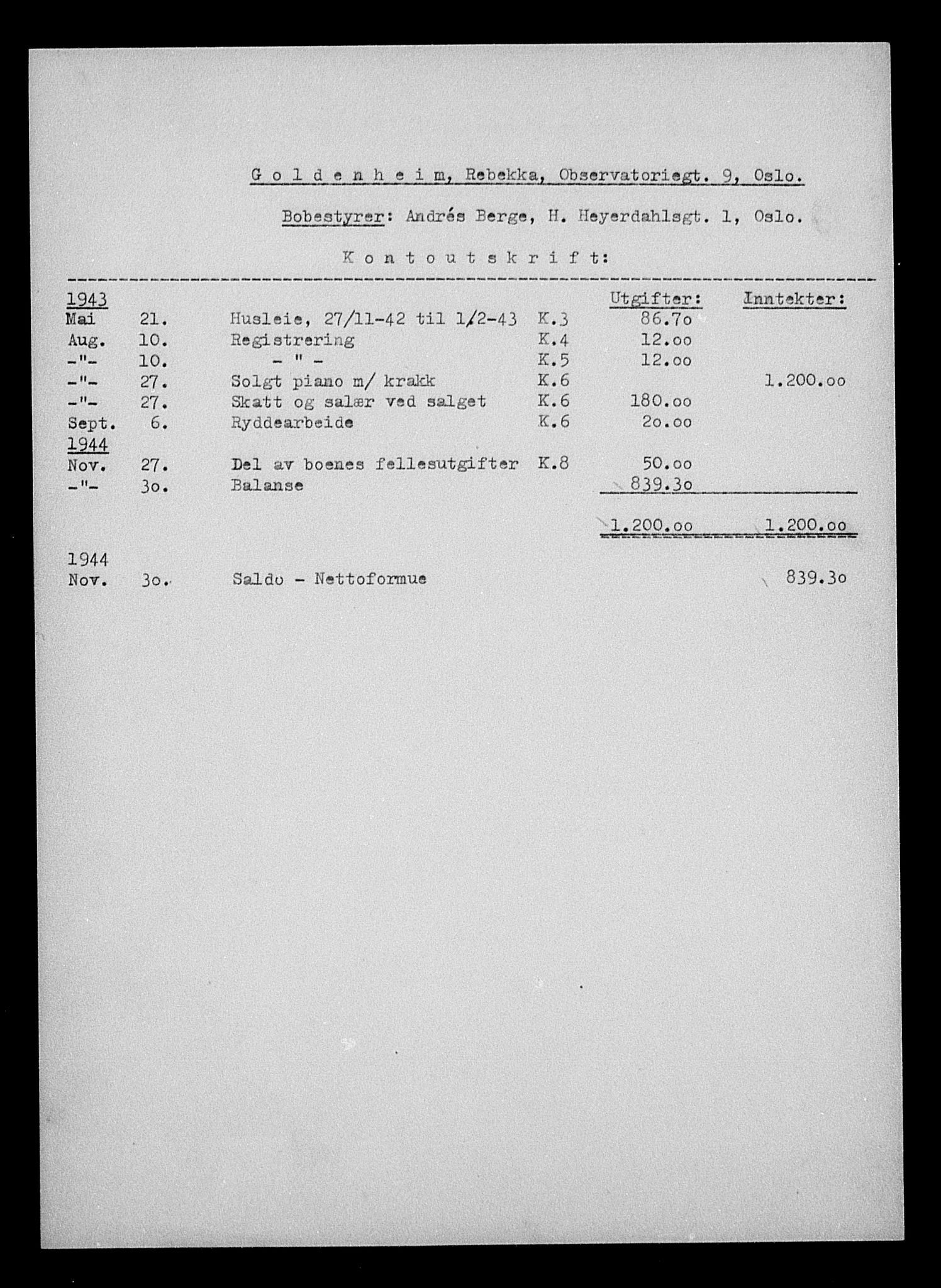 Justisdepartementet, Tilbakeføringskontoret for inndratte formuer, AV/RA-S-1564/H/Hc/Hcc/L0939: --, 1945-1947, p. 445