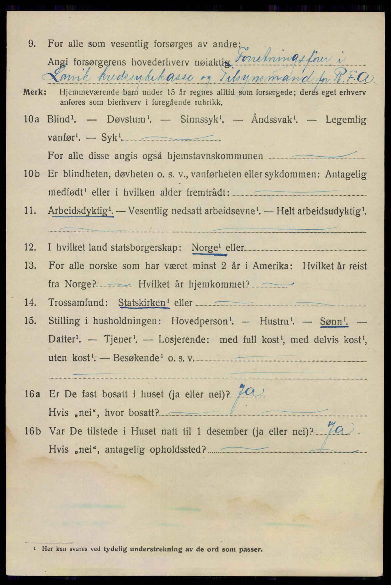 SAKO, 1920 census for Larvik, 1920, p. 26823