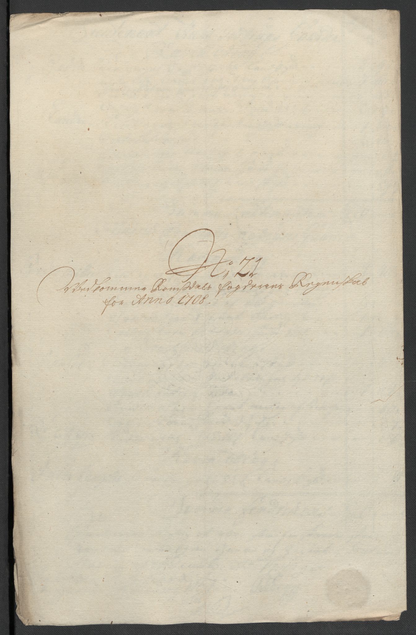 Rentekammeret inntil 1814, Reviderte regnskaper, Fogderegnskap, RA/EA-4092/R55/L3658: Fogderegnskap Romsdal, 1707-1708, p. 318
