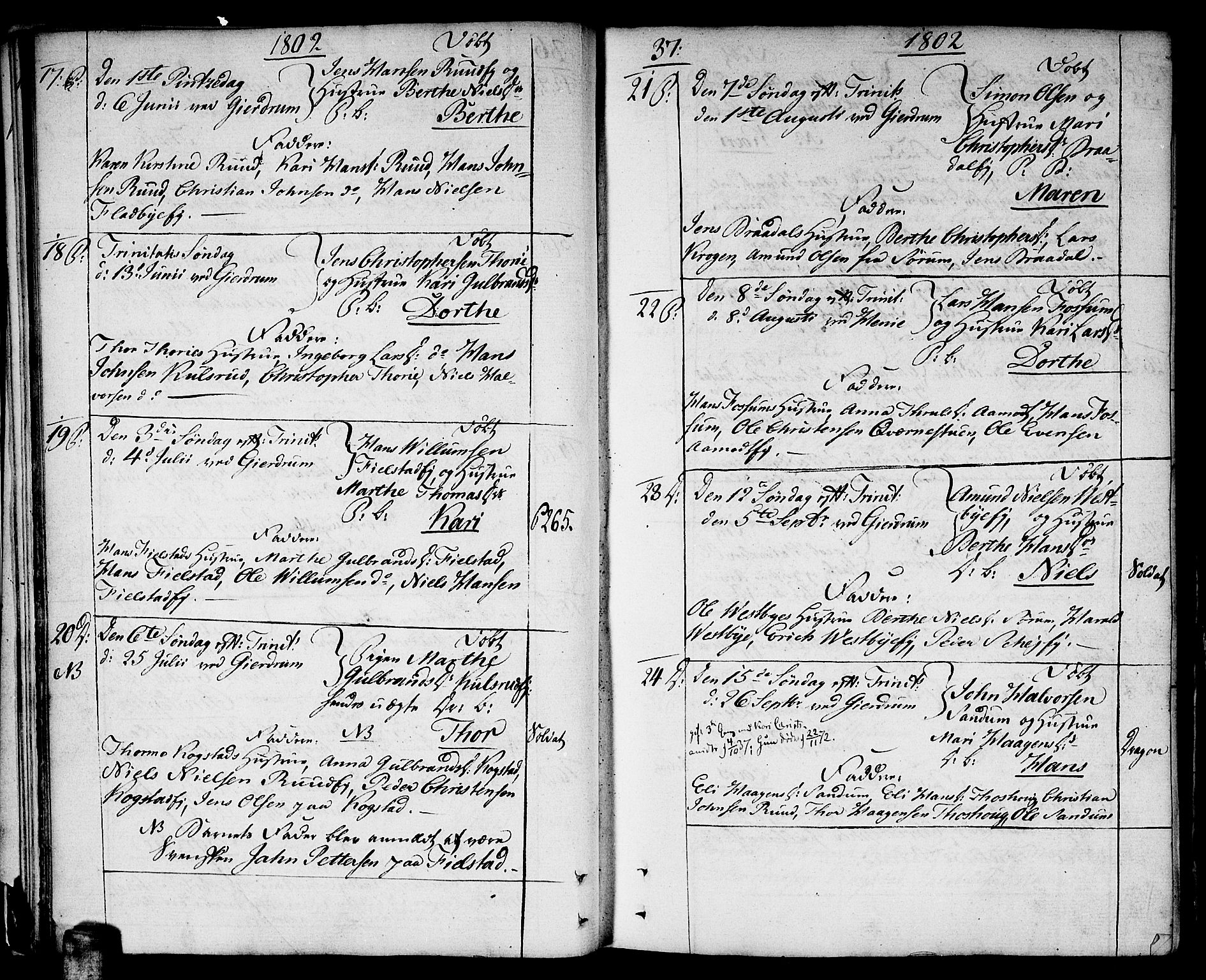 Gjerdrum prestekontor Kirkebøker, AV/SAO-A-10412b/F/Fa/L0003: Parish register (official) no. I 3, 1798-1815, p. 37