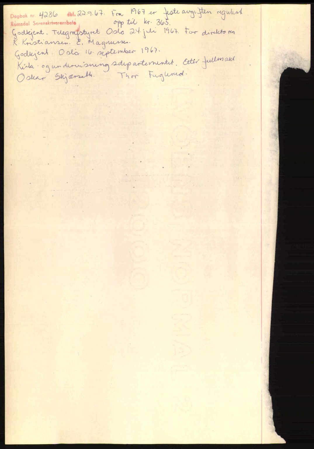 Romsdal sorenskriveri, AV/SAT-A-4149/1/2/2C: Mortgage book no. A14, 1943-1943, Diary no: : 991/1943