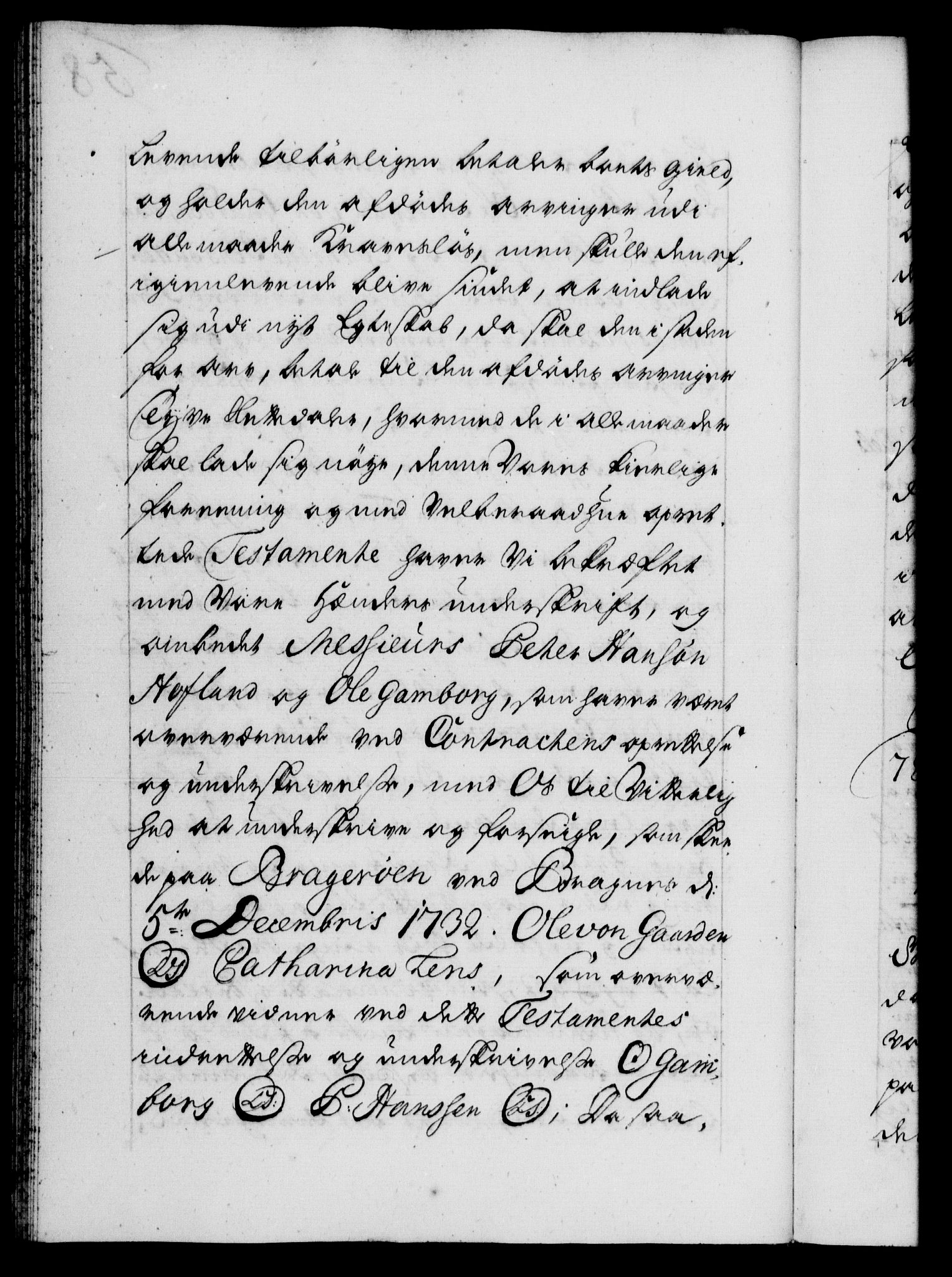 Danske Kanselli 1572-1799, AV/RA-EA-3023/F/Fc/Fca/Fcaa/L0028: Norske registre, 1733-1734, p. 58b