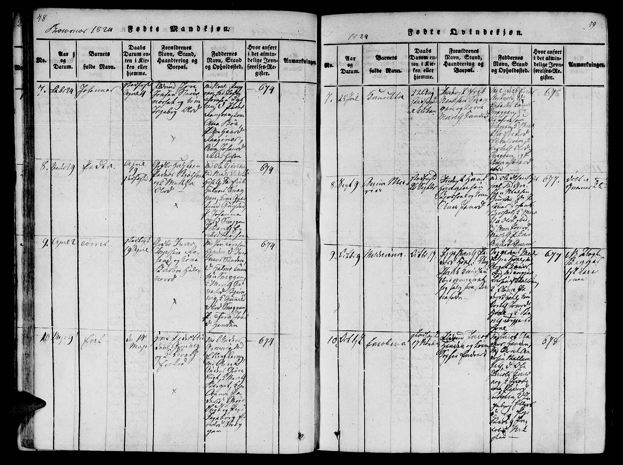 Ministerialprotokoller, klokkerbøker og fødselsregistre - Møre og Romsdal, SAT/A-1454/568/L0800: Parish register (official) no. 568A09 /2, 1820-1830, p. 78-79