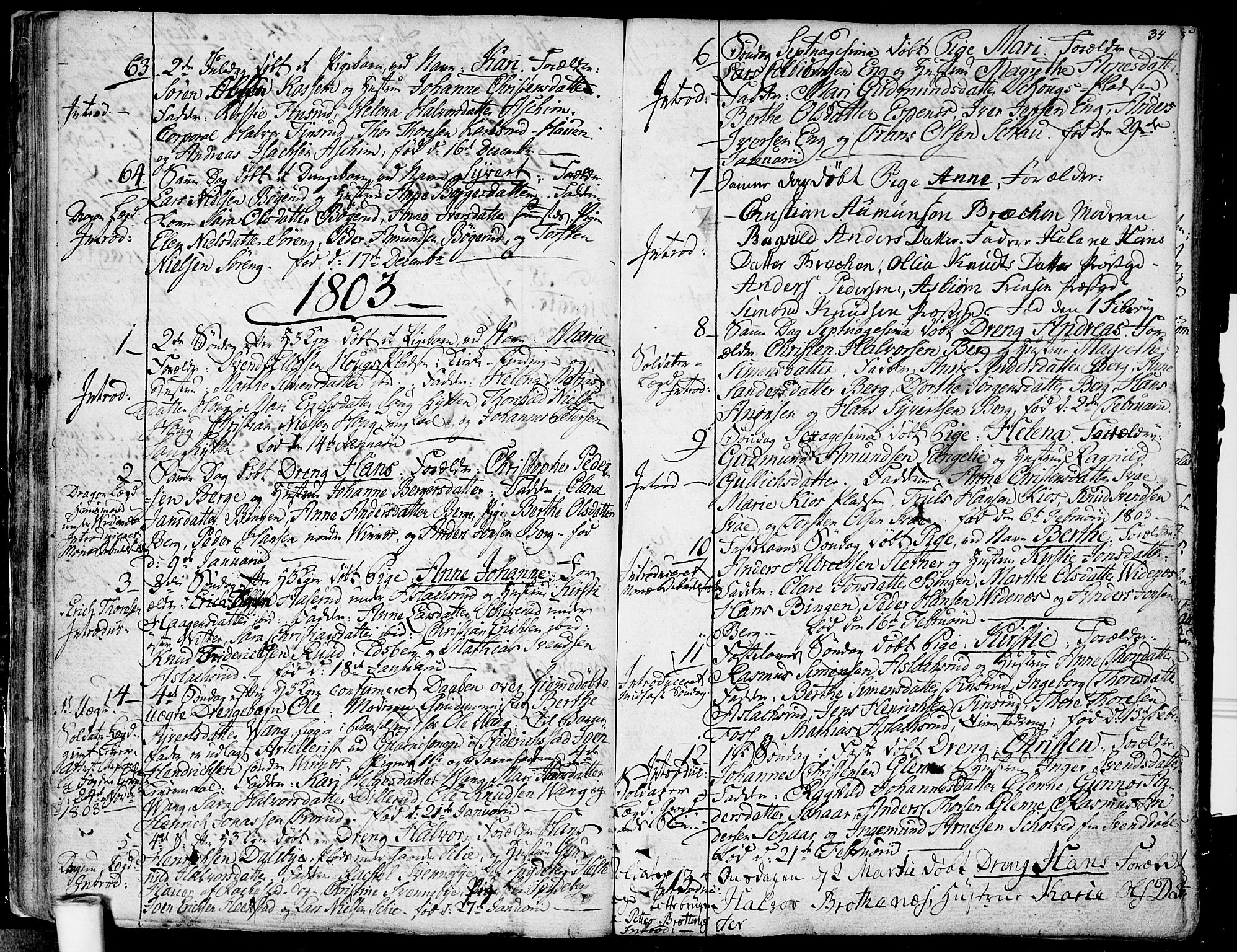 Skiptvet prestekontor Kirkebøker, AV/SAO-A-20009/F/Fa/L0004: Parish register (official) no. 4, 1794-1814, p. 34