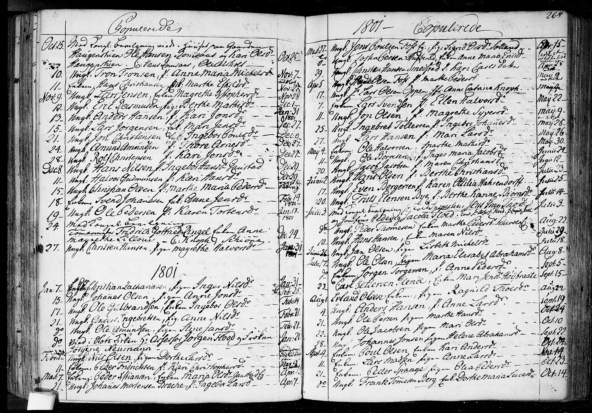 Aker prestekontor kirkebøker, SAO/A-10861/F/L0010: Parish register (official) no. 10, 1786-1809, p. 264