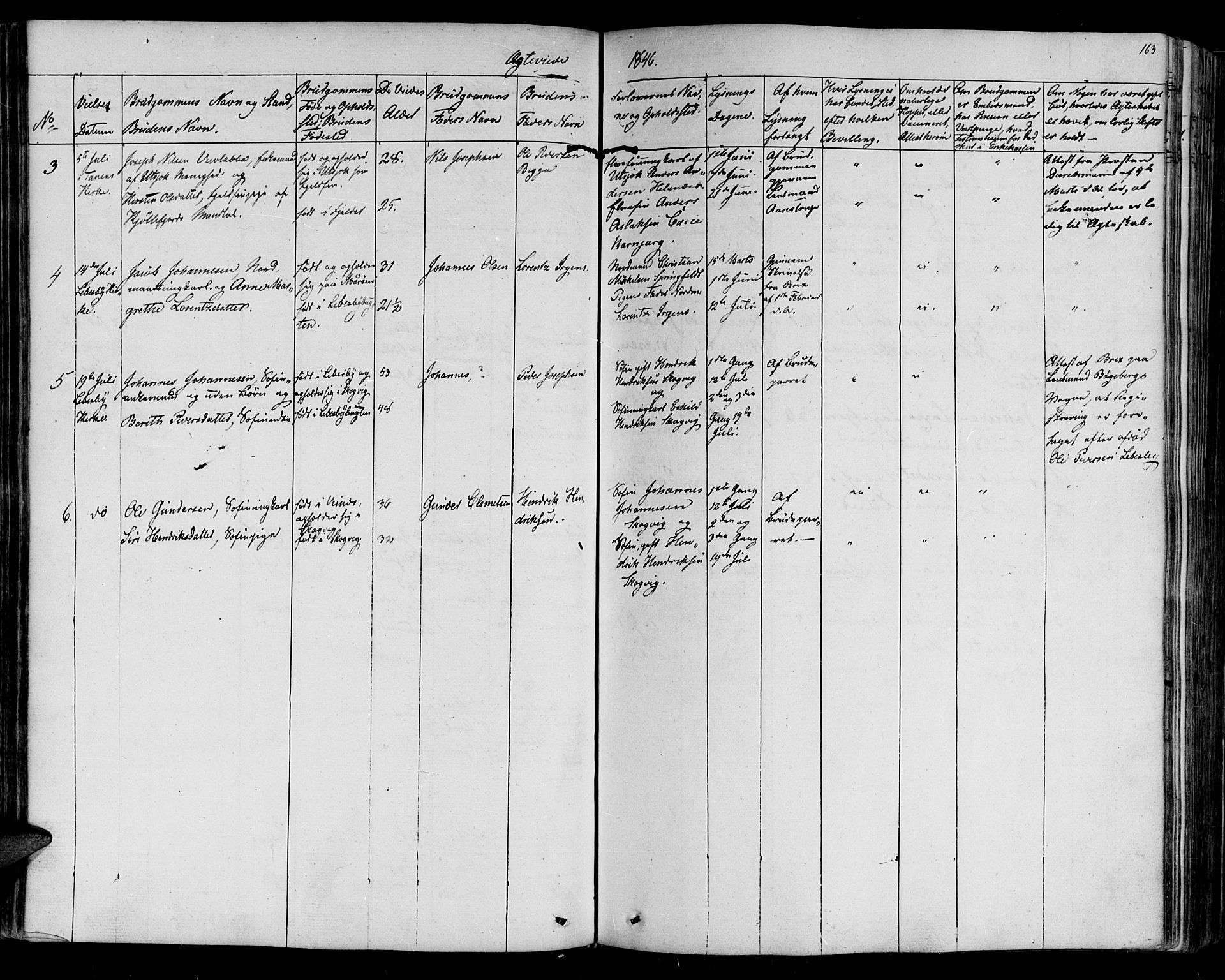 Lebesby sokneprestkontor, AV/SATØ-S-1353/H/Ha/L0003kirke: Parish register (official) no. 3, 1833-1852, p. 163