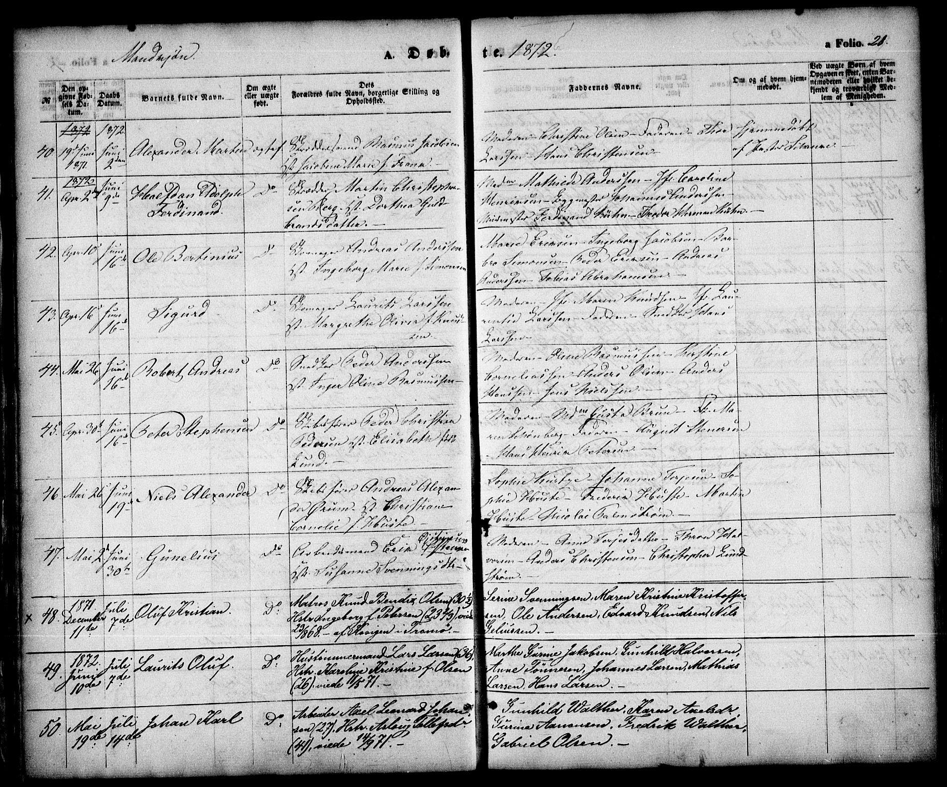 Arendal sokneprestkontor, Trefoldighet, AV/SAK-1111-0040/F/Fa/L0007: Parish register (official) no. A 7, 1868-1878, p. 28