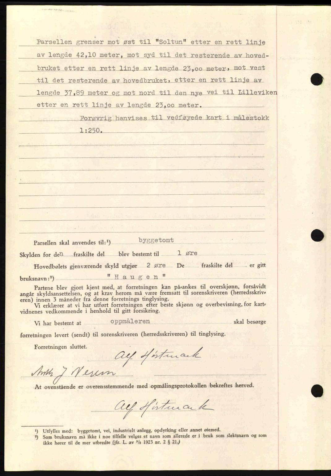 Romsdal sorenskriveri, AV/SAT-A-4149/1/2/2C: Mortgage book no. A10, 1941-1941, Diary no: : 1021/1941