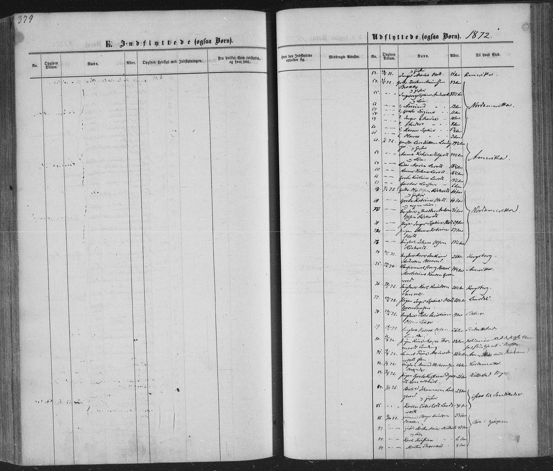 Sandsvær kirkebøker, AV/SAKO-A-244/F/Fa/L0007: Parish register (official) no. I 7, 1869-1877, p. 379