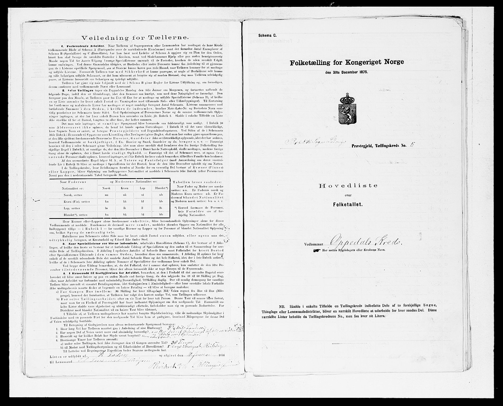 SAB, 1875 census for 1415P Lavik, 1875, p. 10