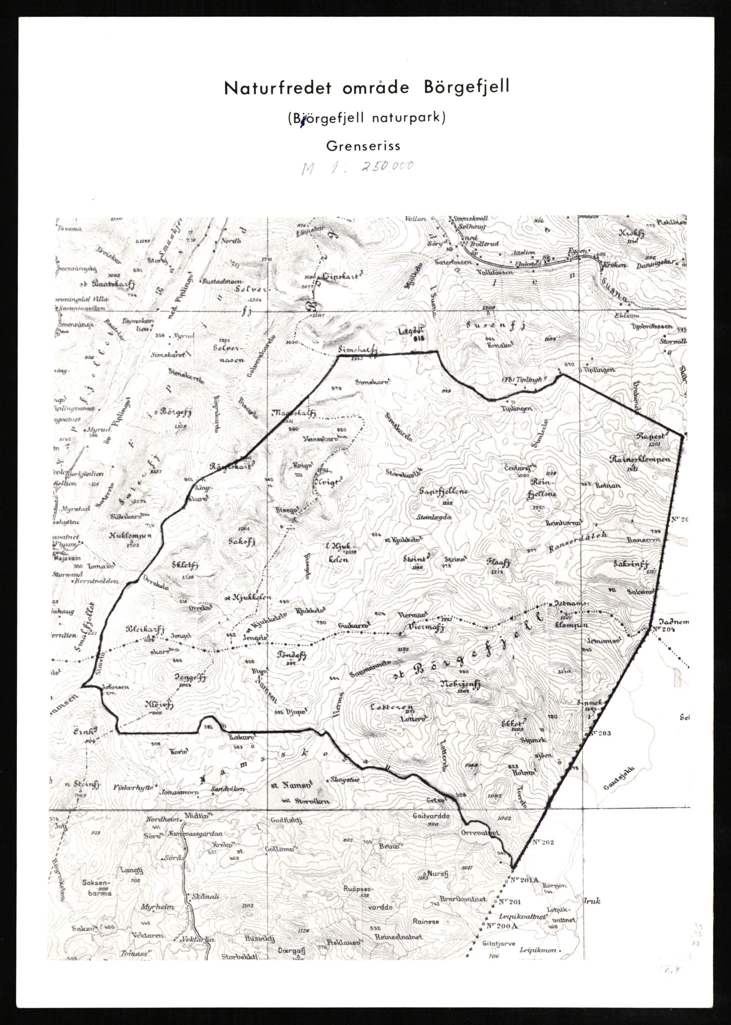 Statens naturverninspektør, AV/RA-S-2464/D/L0080: Nasjonalparker: Gressåmoen og Børgefjell, 1957-1982, p. 188