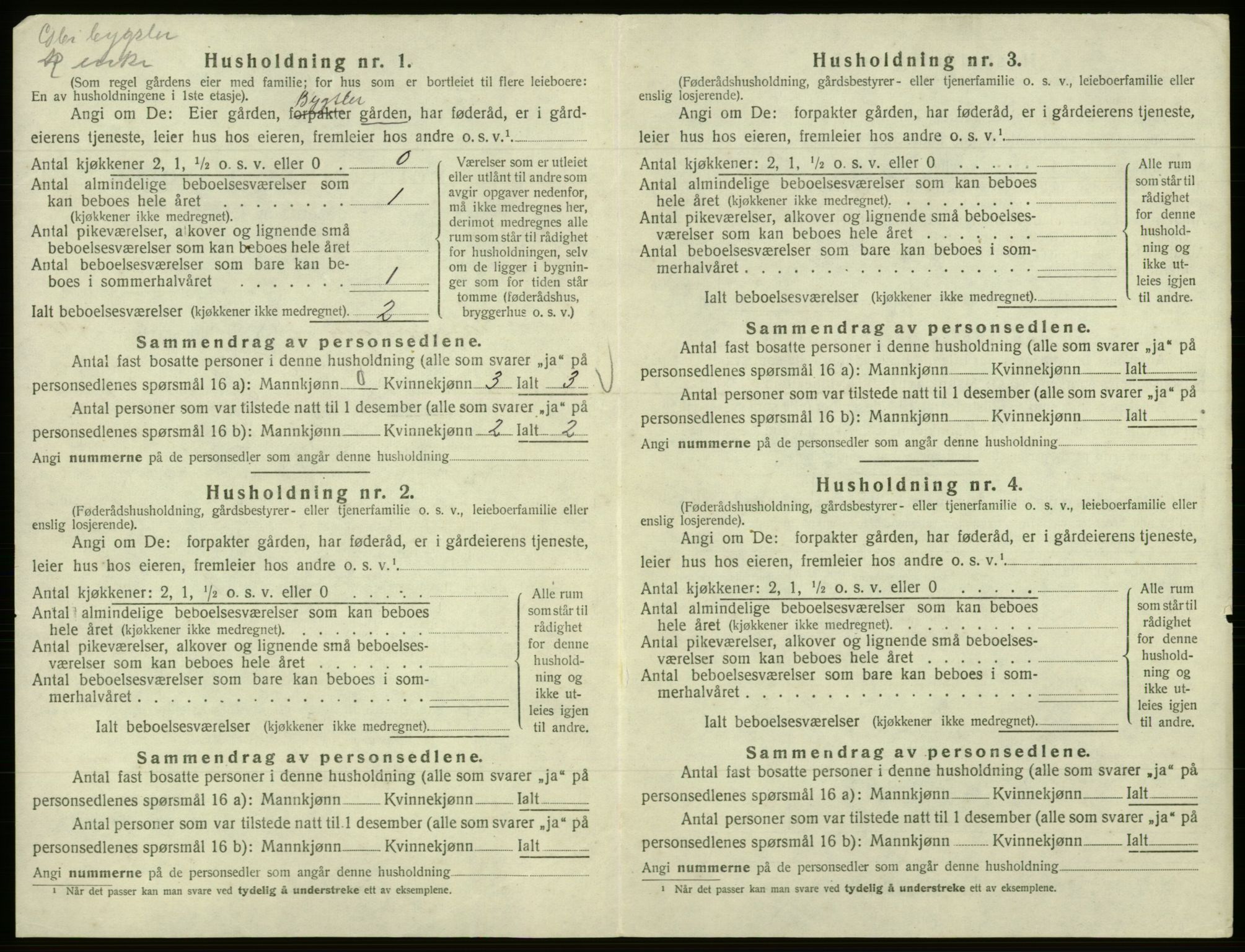 SAB, 1920 census for Samnanger, 1920, p. 784