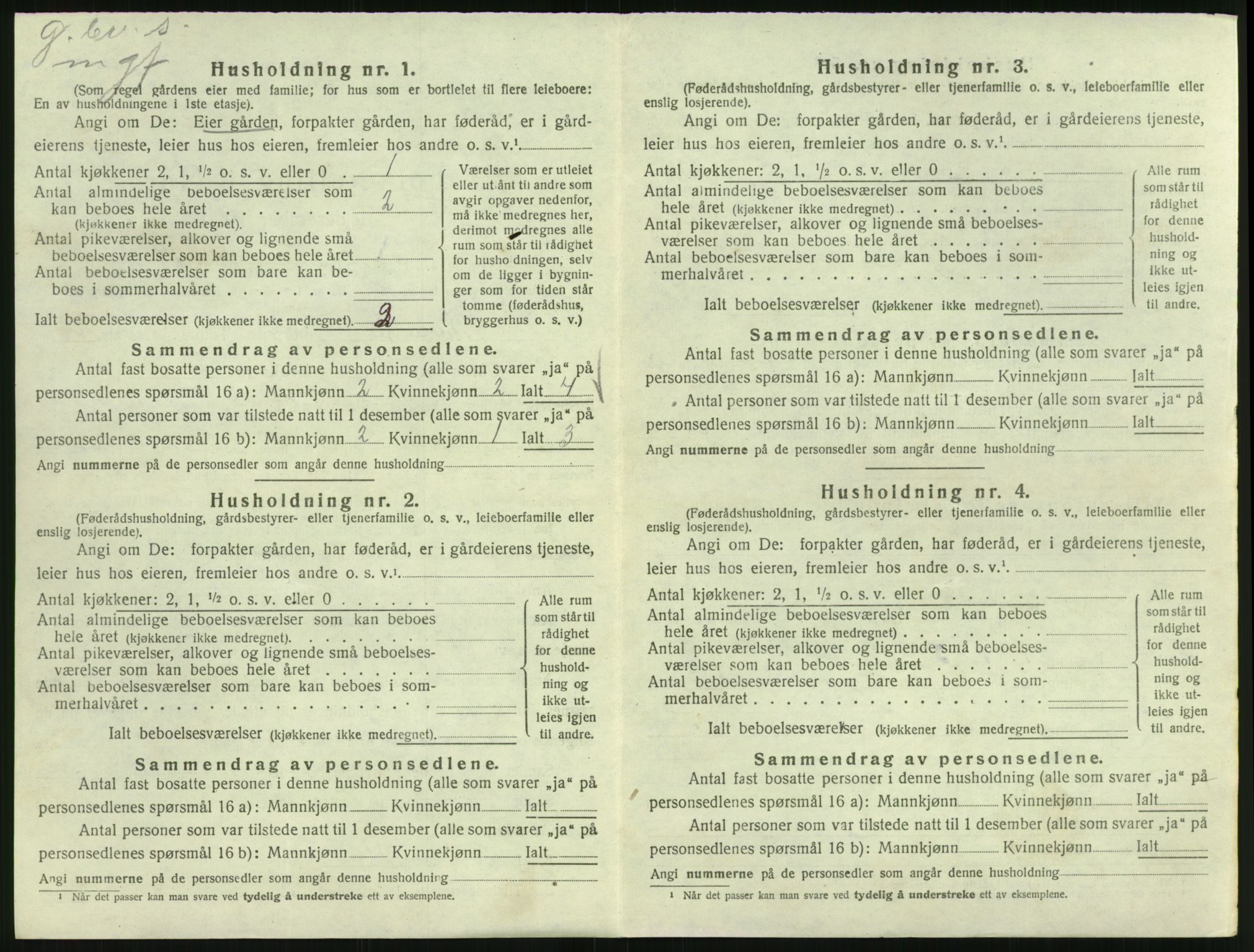 SAK, 1920 census for Froland, 1920, p. 634