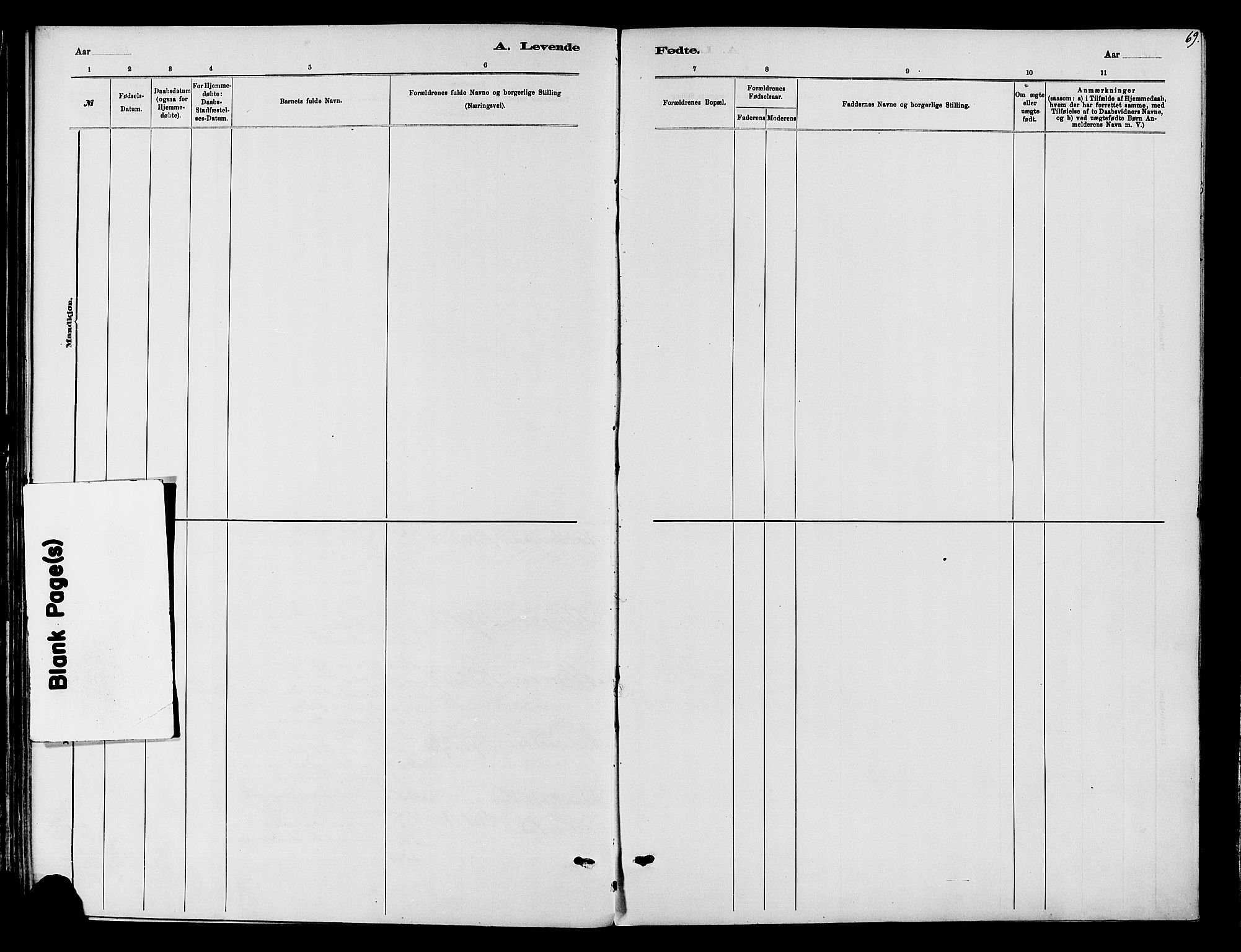 Vardal prestekontor, SAH/PREST-100/H/Ha/Haa/L0010: Parish register (official) no. 10, 1878-1893, p. 69