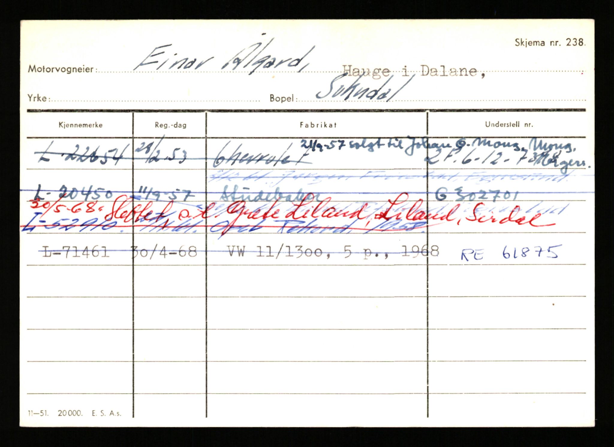 Stavanger trafikkstasjon, AV/SAST-A-101942/0/H/L0044: Øksna - Åmo, 1930-1971, p. 2396