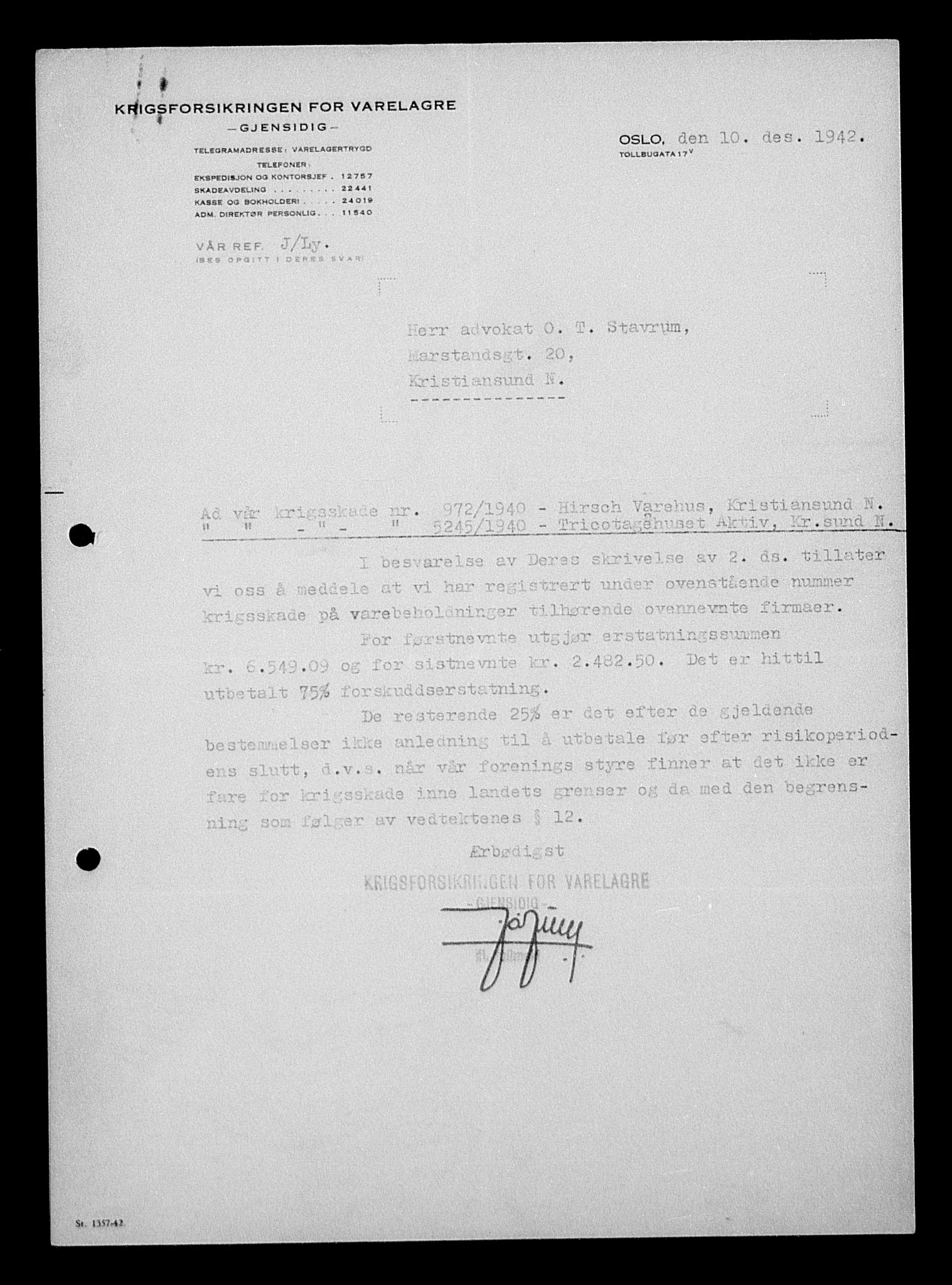 Justisdepartementet, Tilbakeføringskontoret for inndratte formuer, RA/S-1564/H/Hc/Hcb/L0913: --, 1945-1947, p. 517