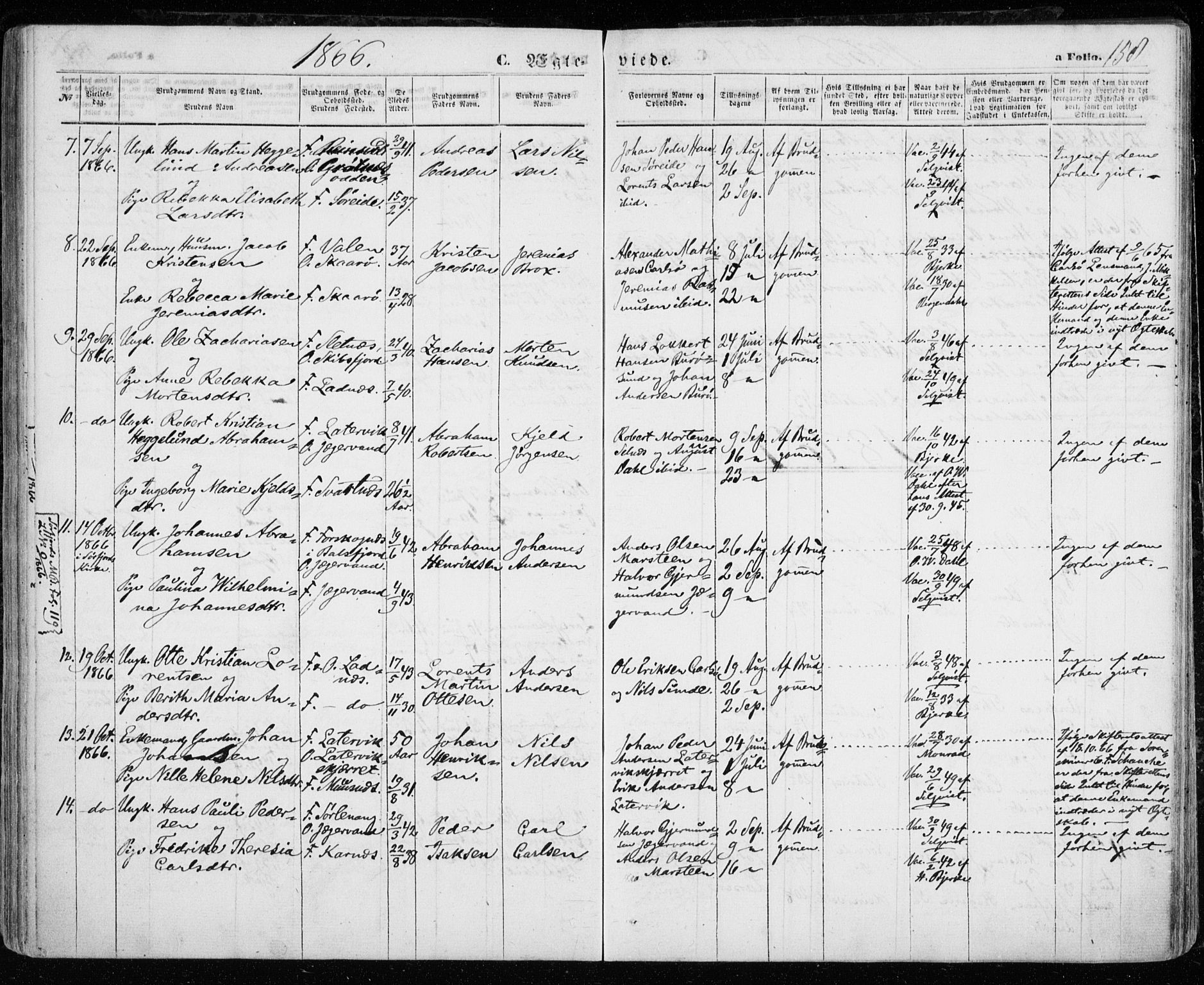 Karlsøy sokneprestembete, AV/SATØ-S-1299/H/Ha/Haa/L0004kirke: Parish register (official) no. 4, 1861-1871, p. 158