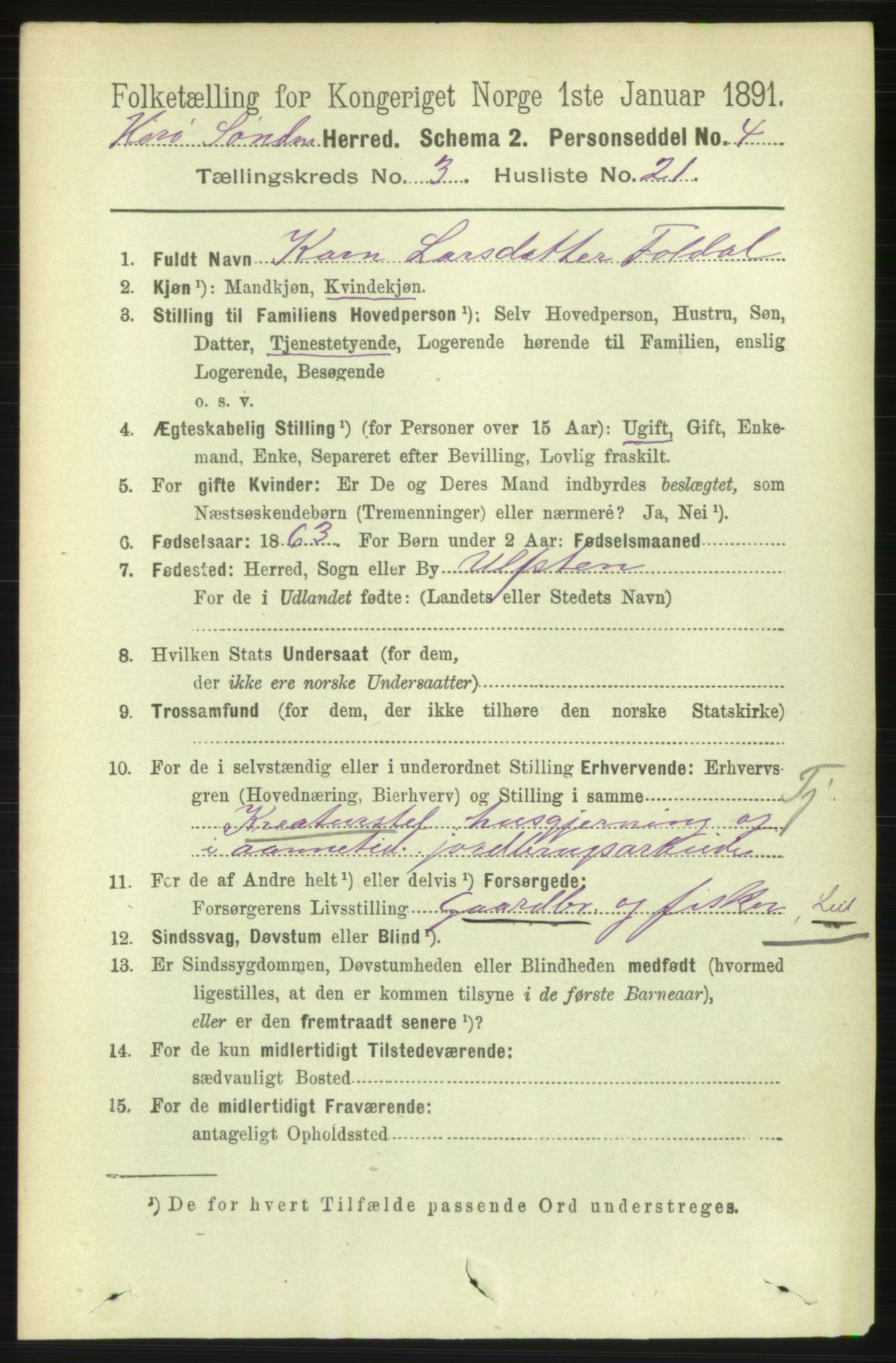 RA, 1891 census for 1515 Herøy, 1891, p. 1168