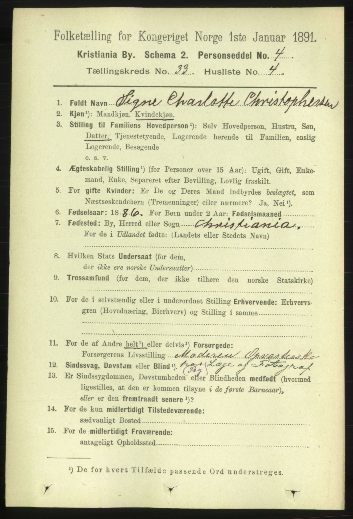 RA, 1891 census for 0301 Kristiania, 1891, p. 17762