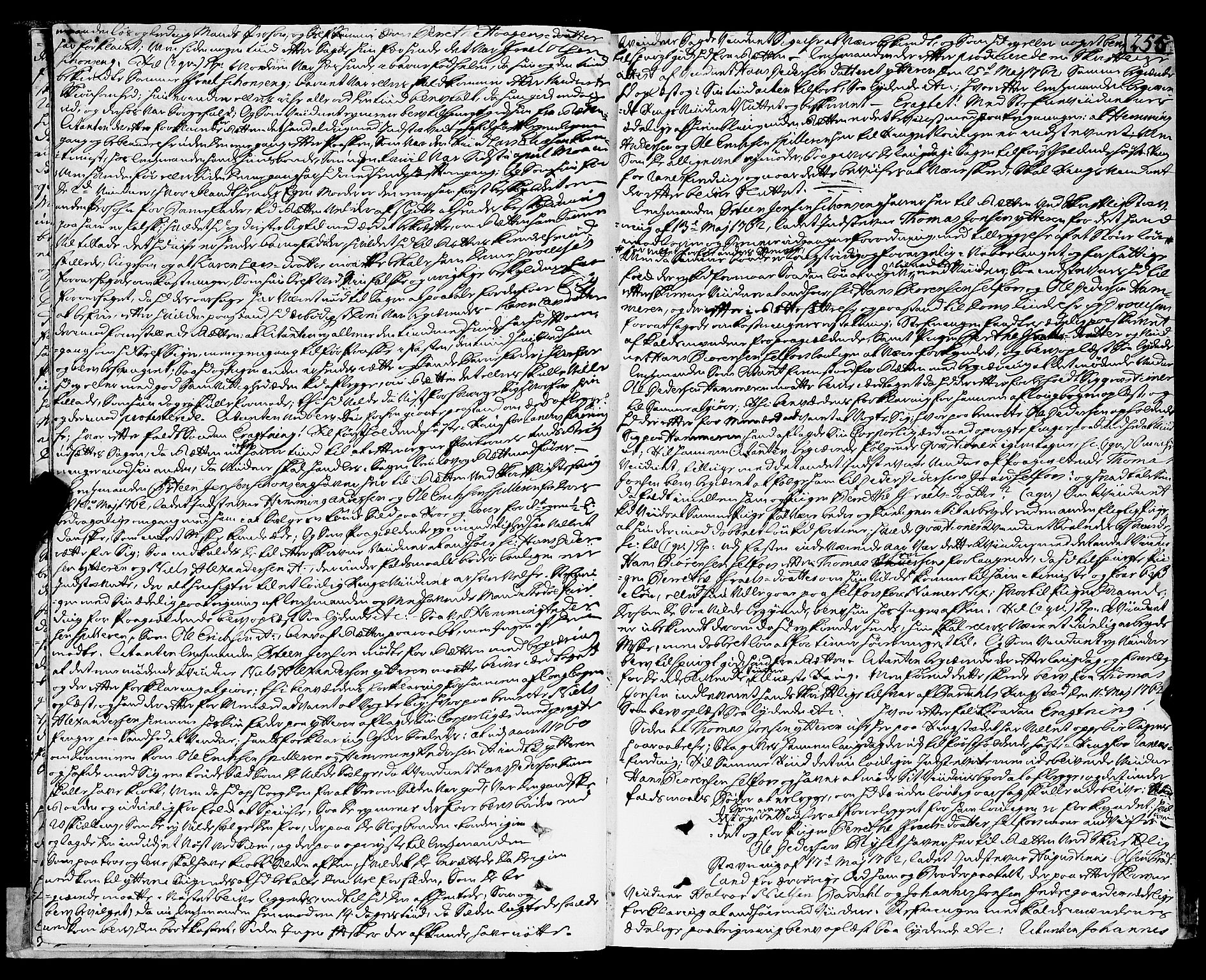 Helgeland sorenskriveri, AV/SAT-A-0004/1/1A/L0020: Tingbok 17B, 1762-1763, p. 254b-255a