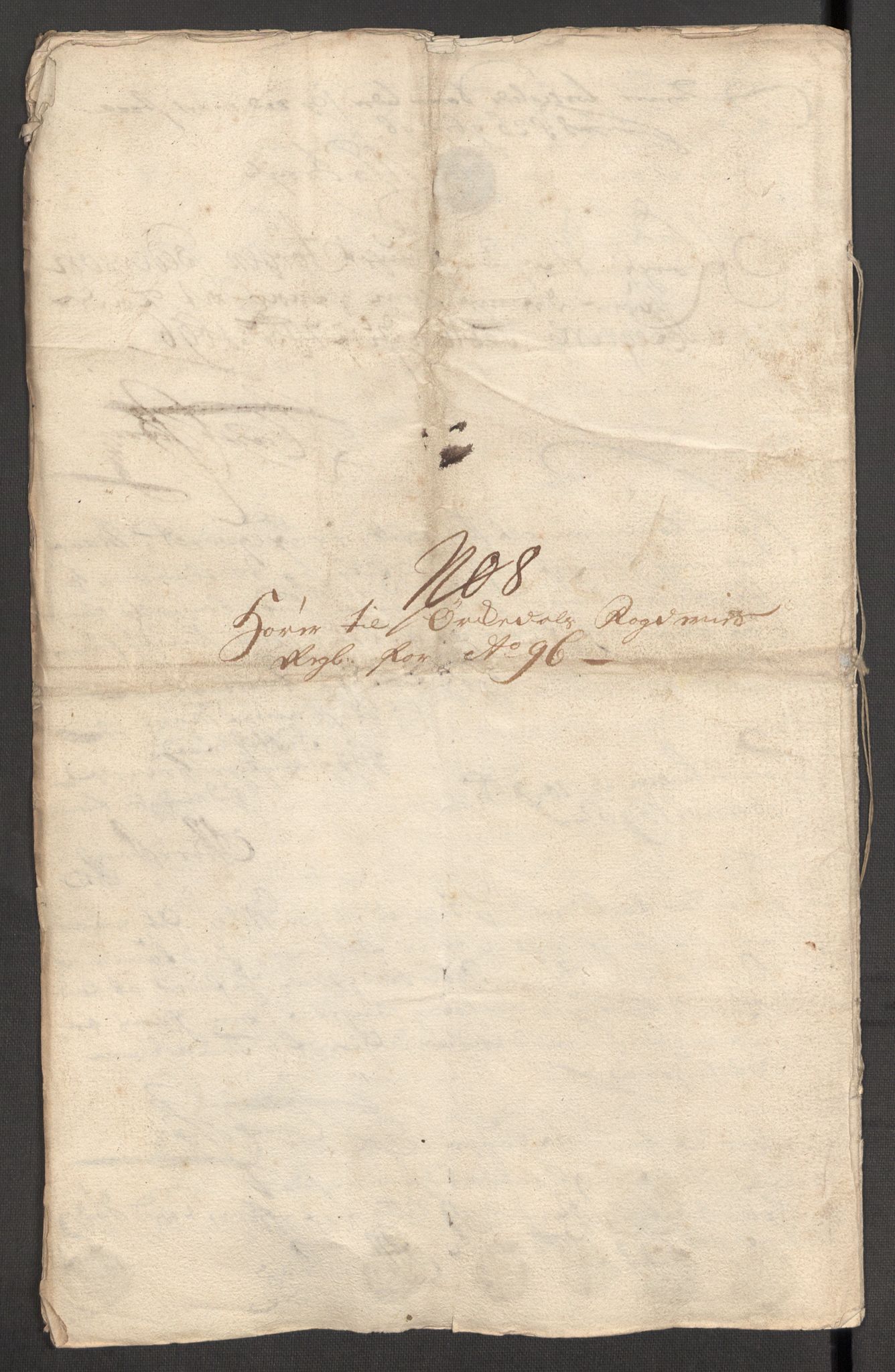Rentekammeret inntil 1814, Reviderte regnskaper, Fogderegnskap, RA/EA-4092/R60/L3946: Fogderegnskap Orkdal og Gauldal, 1696, p. 237