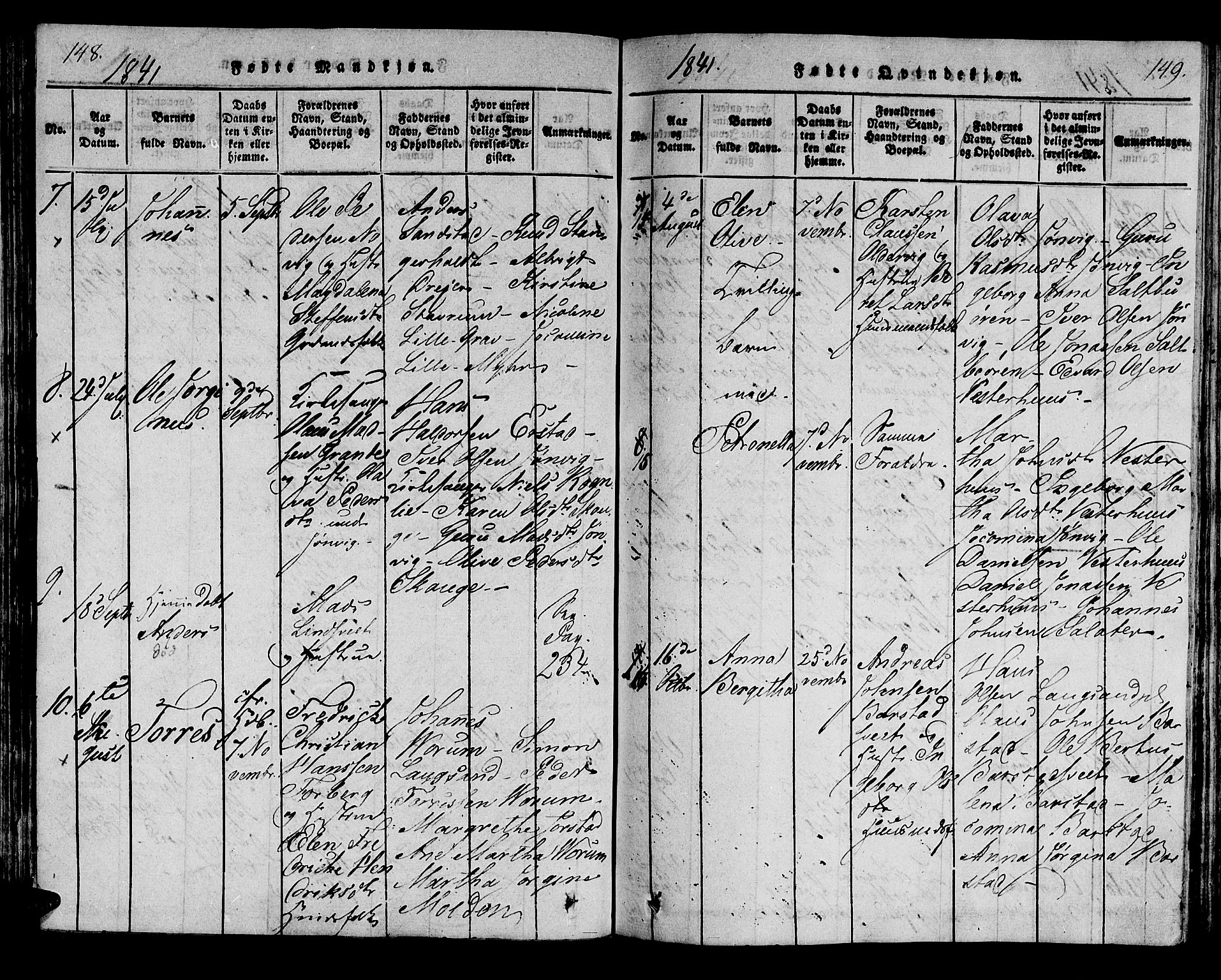 Ministerialprotokoller, klokkerbøker og fødselsregistre - Nord-Trøndelag, SAT/A-1458/722/L0217: Parish register (official) no. 722A04, 1817-1842, p. 148-149