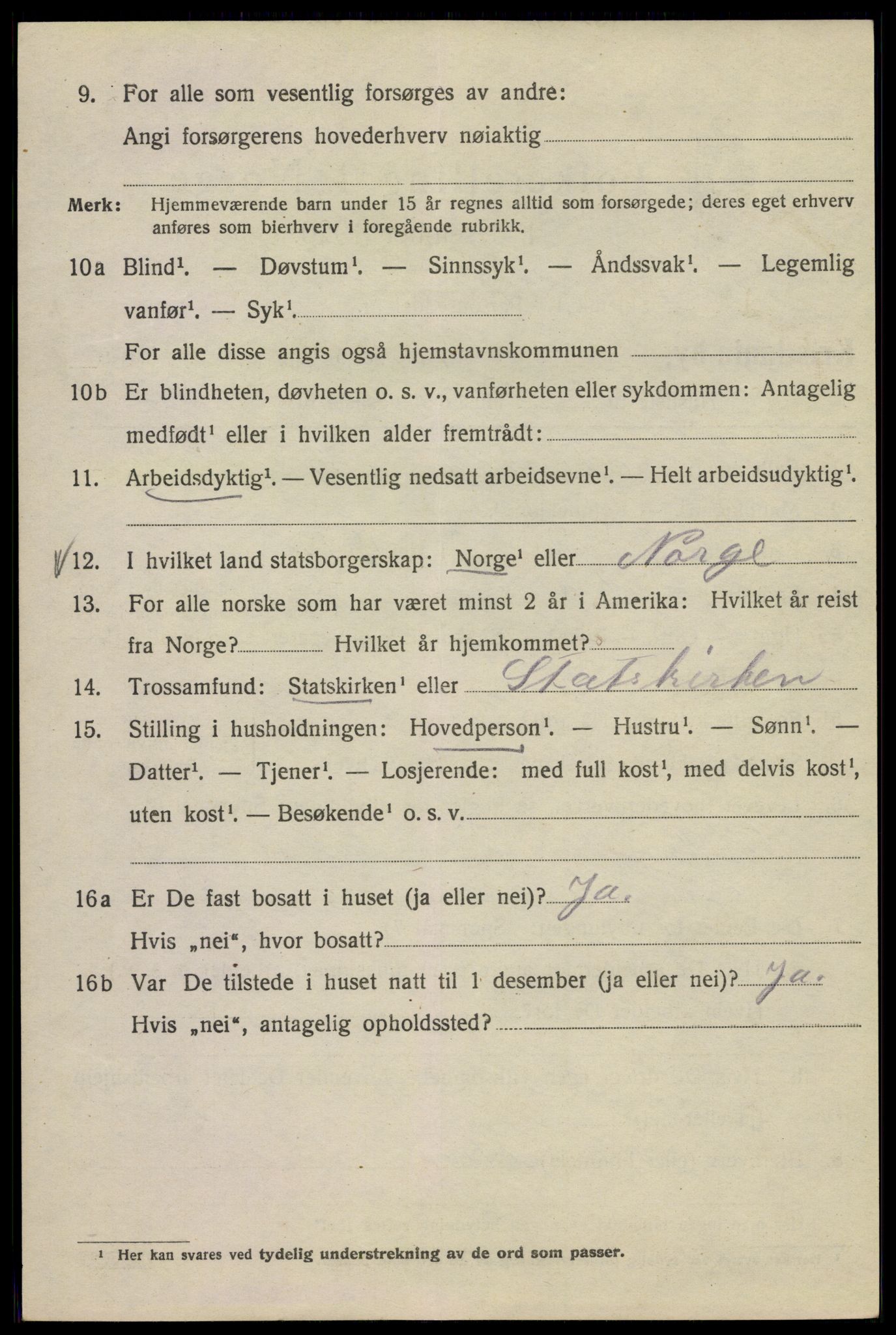 SAO, 1920 census for Kristiania, 1920, p. 560162