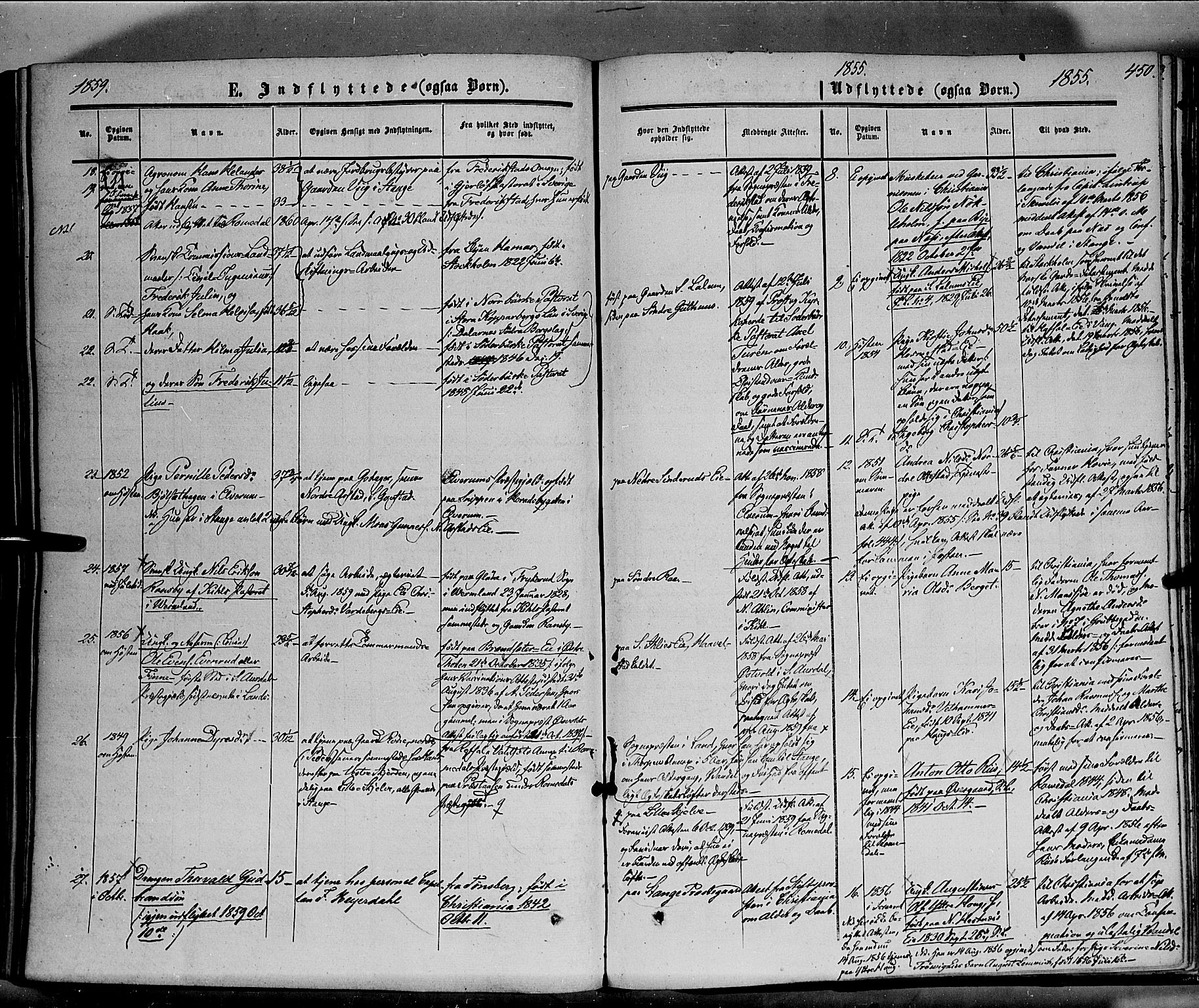 Stange prestekontor, AV/SAH-PREST-002/K/L0012: Parish register (official) no. 12, 1852-1862, p. 450