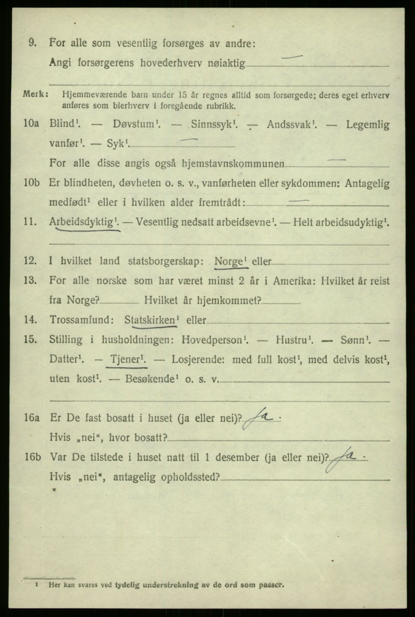 SAB, 1920 census for Fjaler, 1920, p. 4954