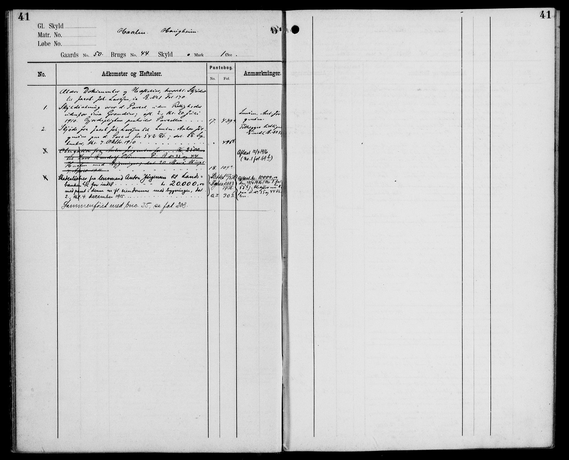 Midhordland sorenskriveri, AV/SAB-A-3001/1/G/Ga/Gab/L0110: Mortgage register no. II.A.b.110, p. 41