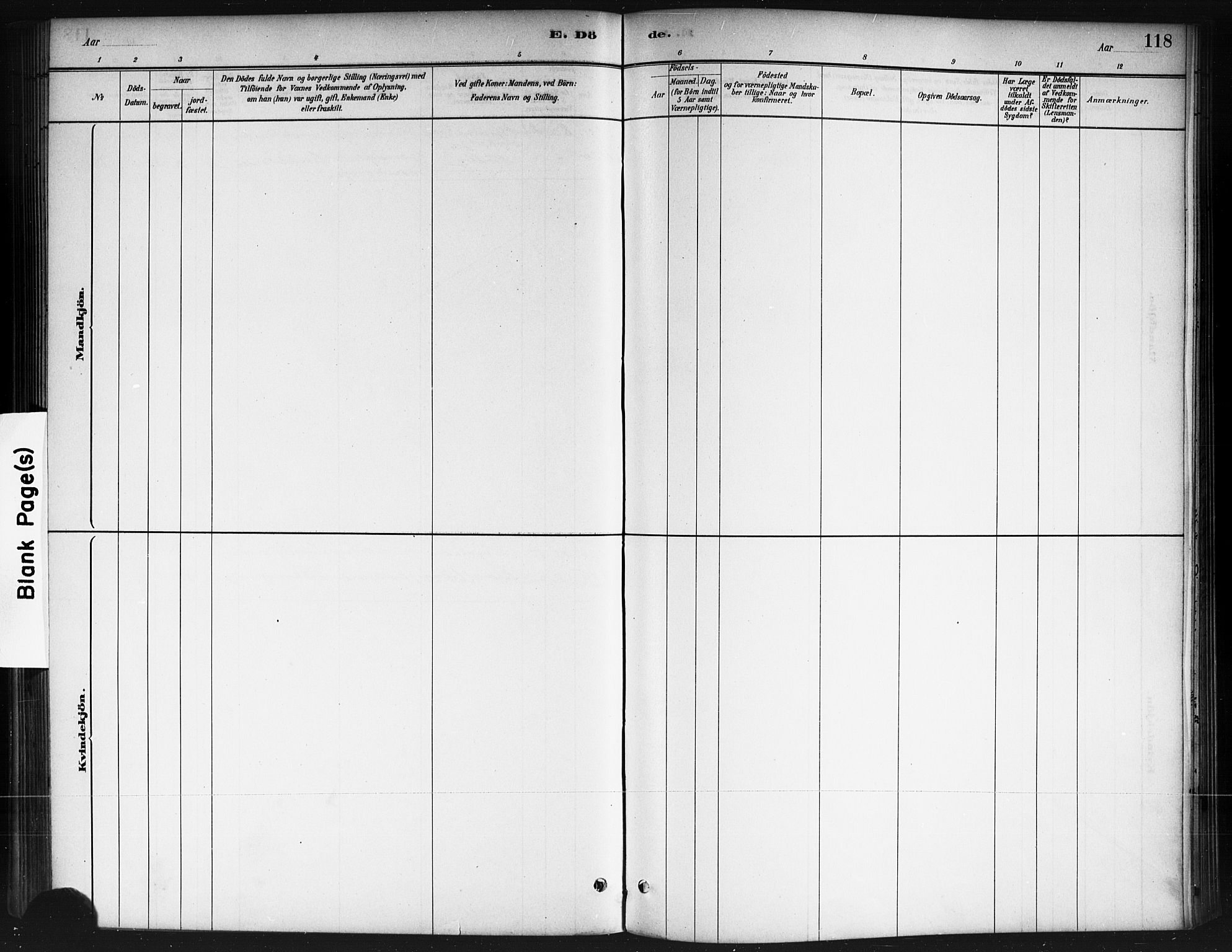 Ås prestekontor Kirkebøker, AV/SAO-A-10894/F/Fb/L0001: Parish register (official) no. II 1, 1881-1895, p. 118