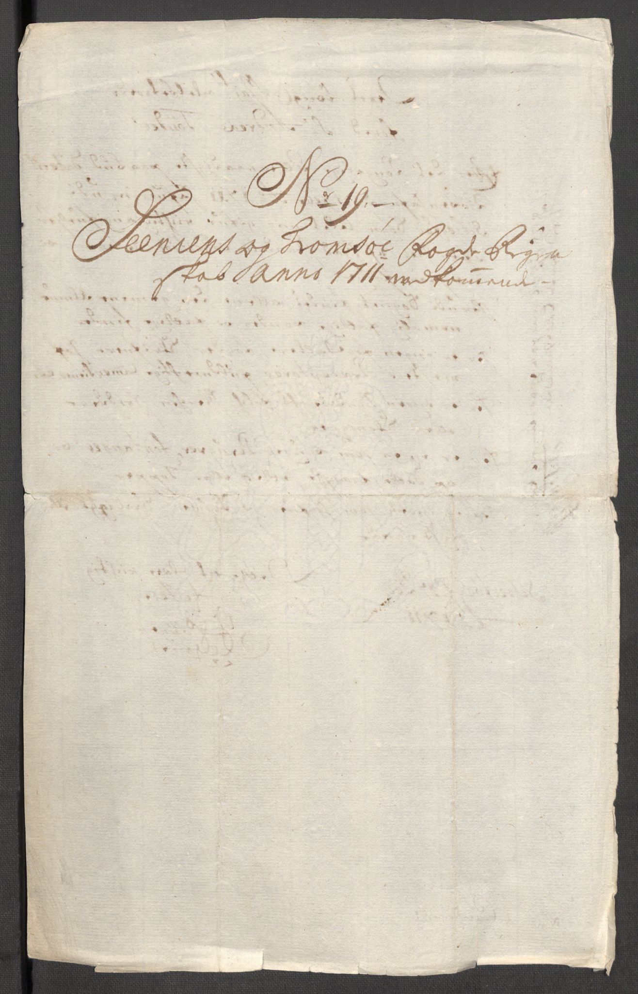 Rentekammeret inntil 1814, Reviderte regnskaper, Fogderegnskap, AV/RA-EA-4092/R68/L4758: Fogderegnskap Senja og Troms, 1711-1712, p. 111